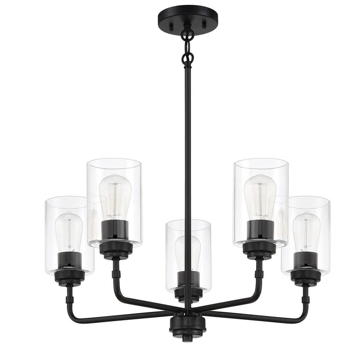 Craftmade Lighting Stowe 5 - Light Chandelier in  Flat Black