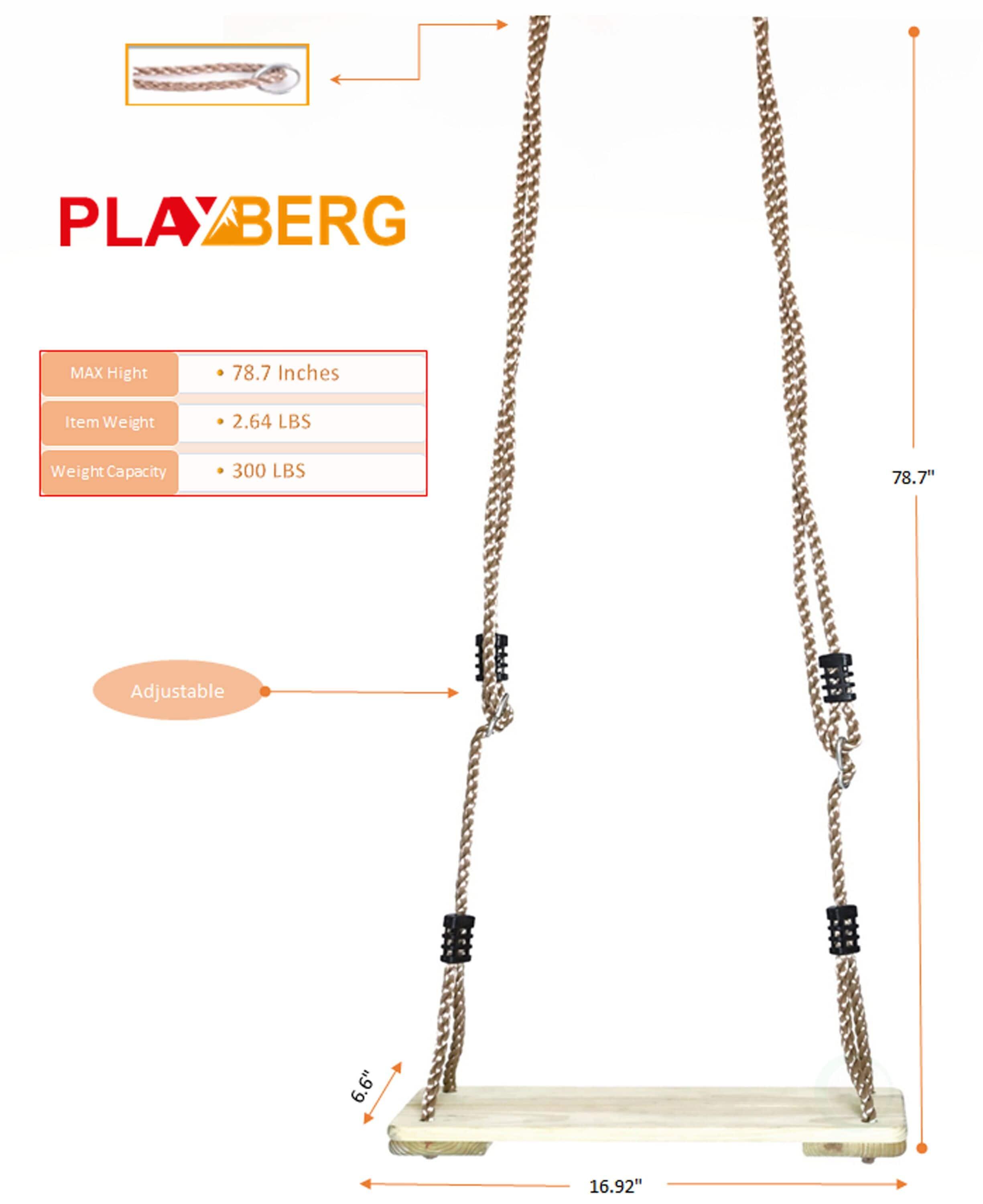 PLAYBERG PLAYBERG Wood Natural Belt Swing