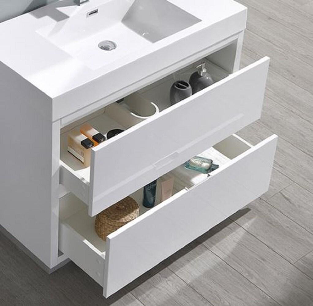 Valencia 40" Freestanding Single Sink Bathroom Vanity with Top and Sink (Faucet Not Included)