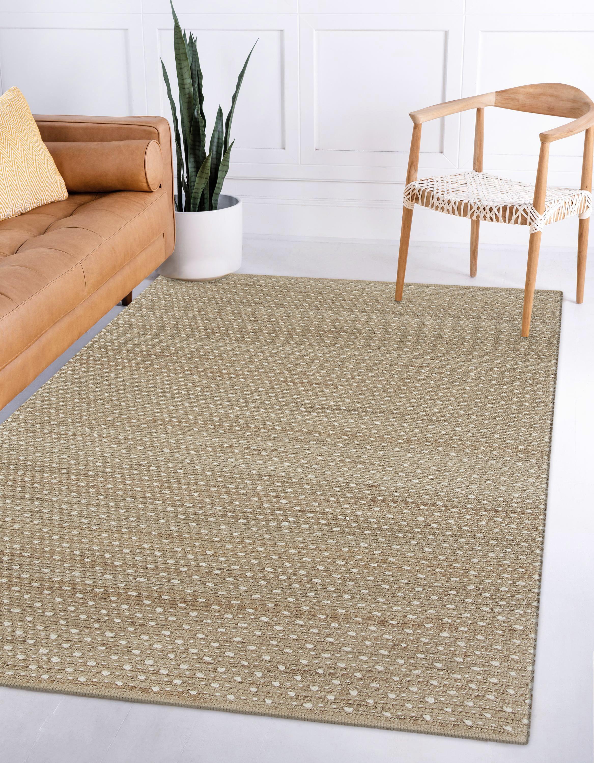 8'x10' Pata Hand Woven Chunky Jute Area Rug, Natural - JONATHAN Y