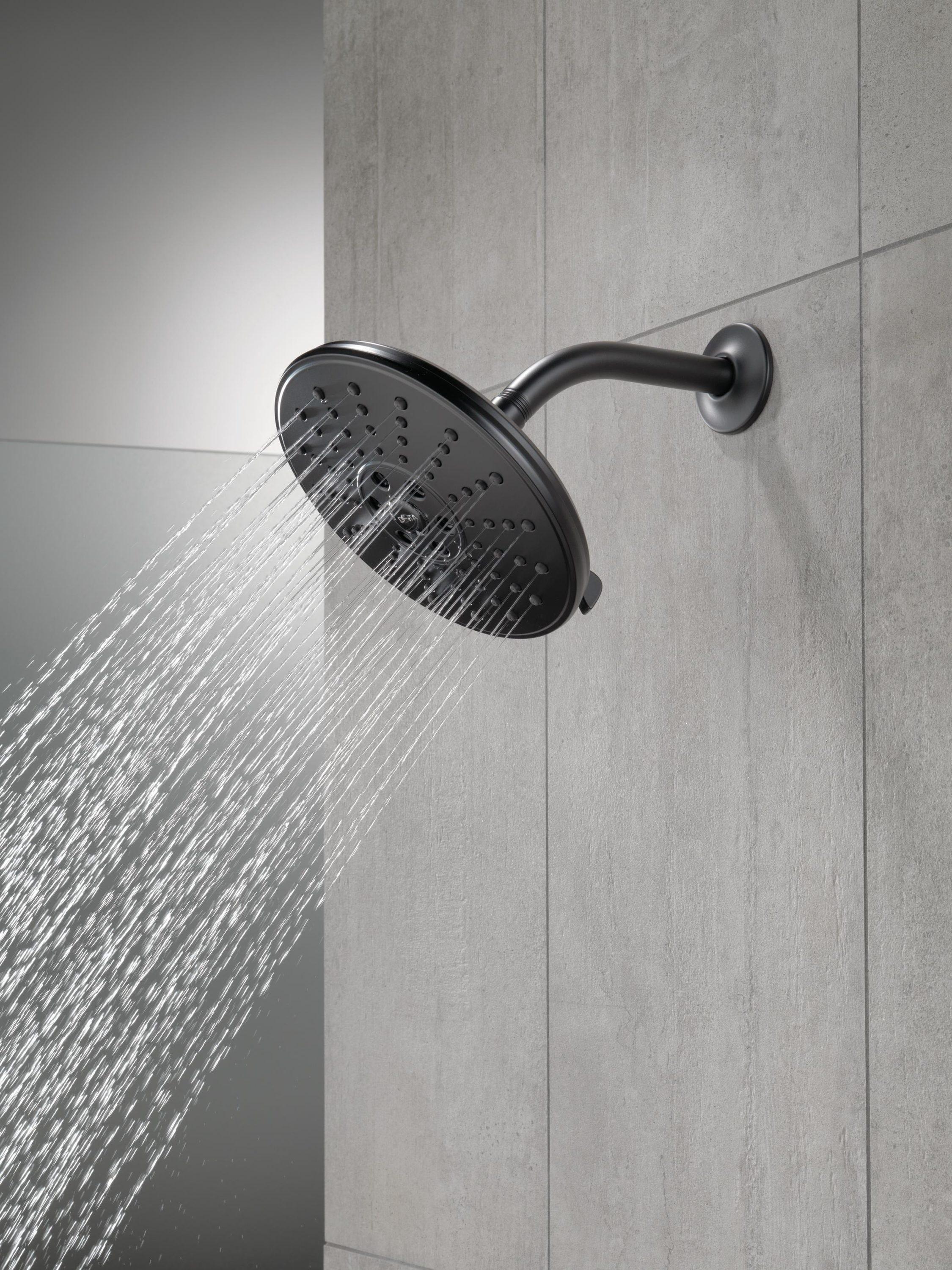 Universal Showering Components Shower Head in Matte Black
