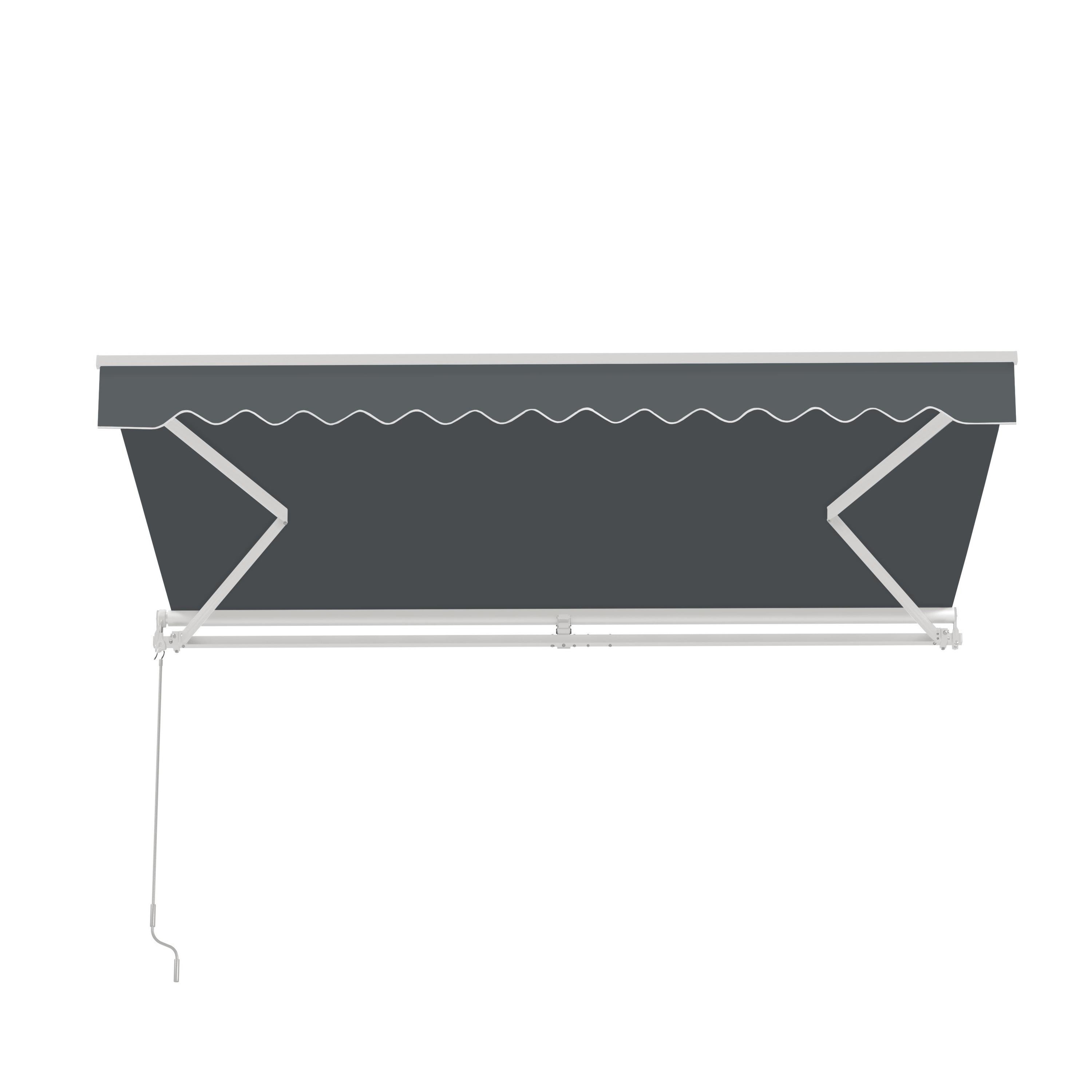 Retractable Patio Awning - White Frame
