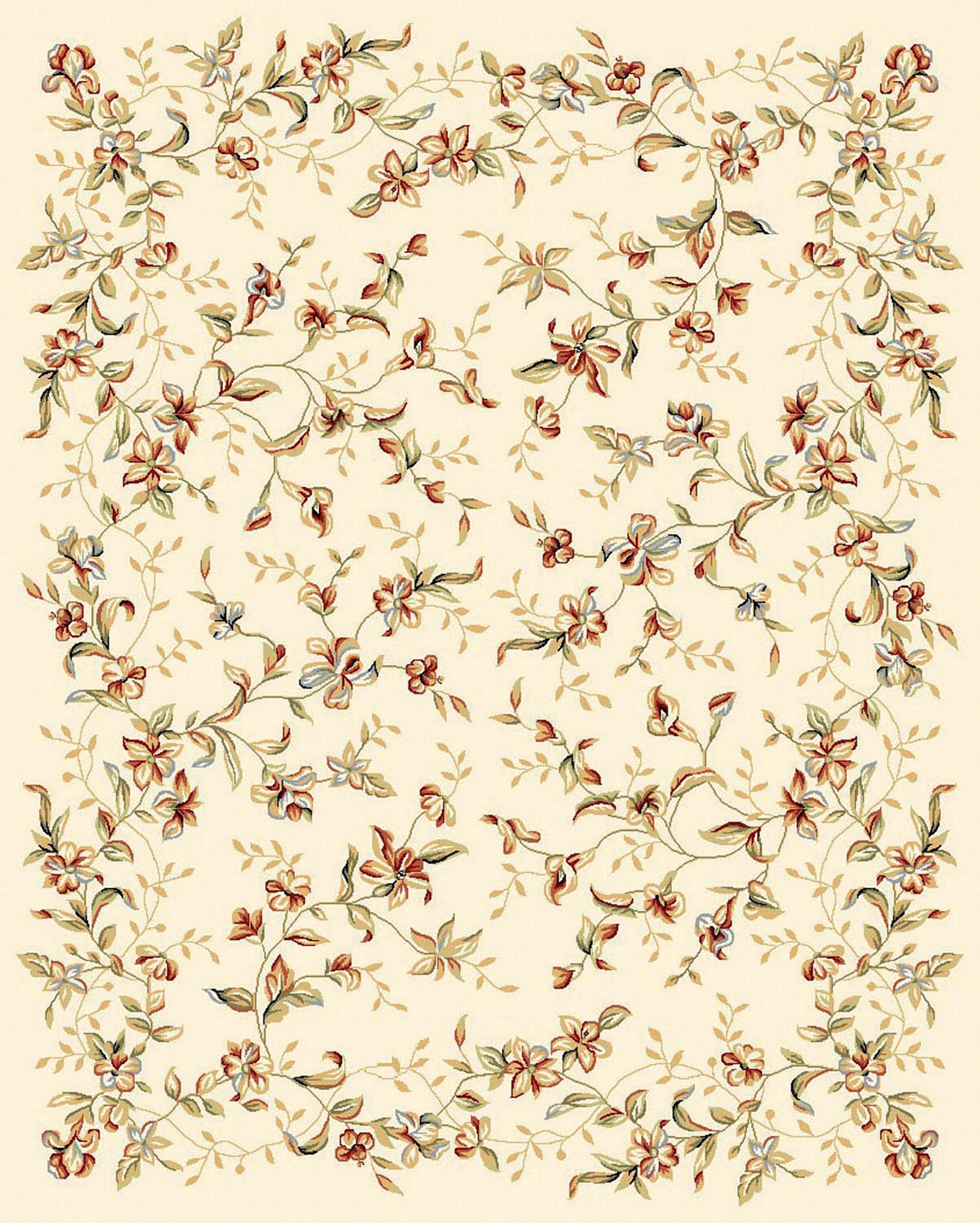 SAFAVIEH Lyndhurst Camilla Floral Area Rug, Beige, 9' x 12'