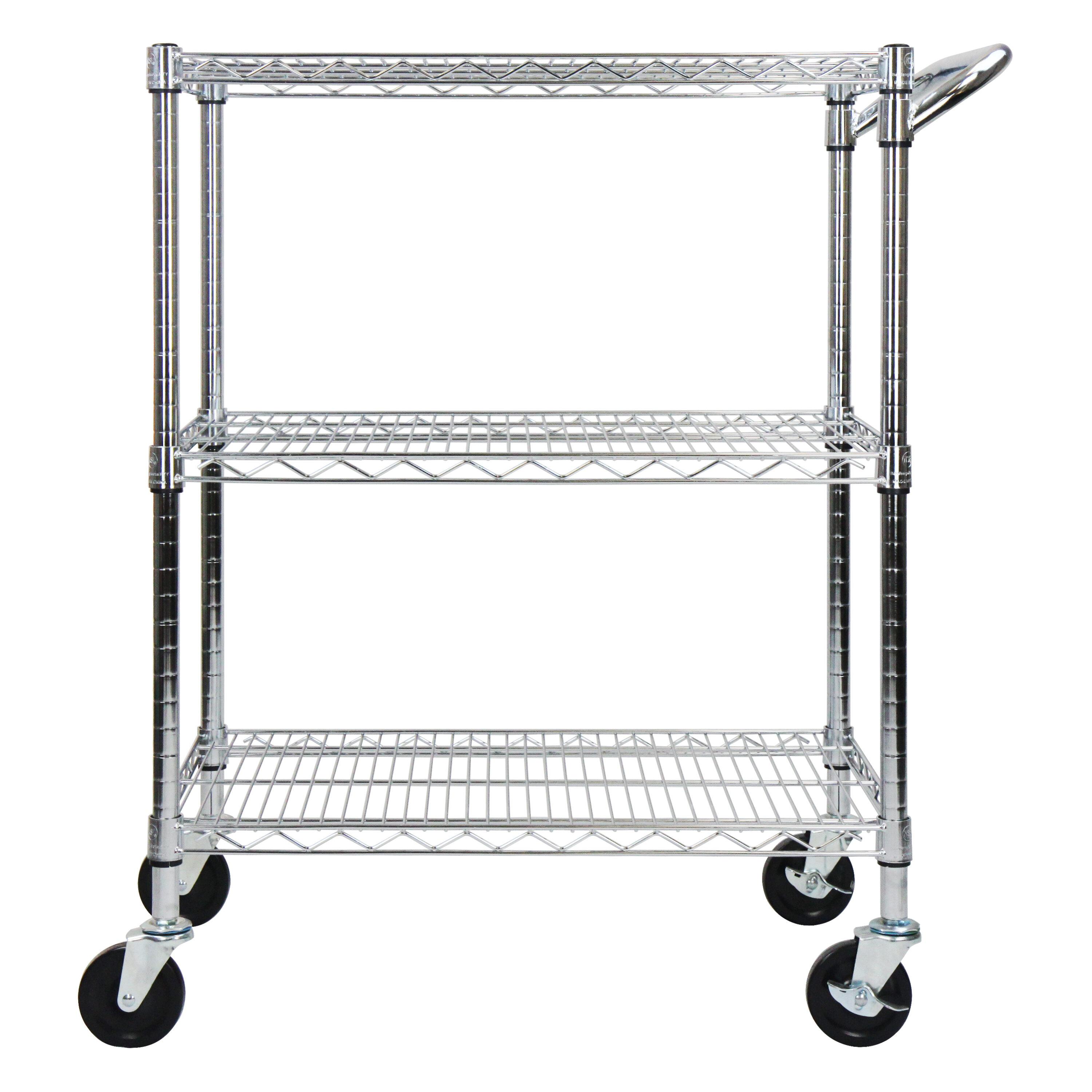 36.6'' H x 32.5'' W Utility Cart with Wheels