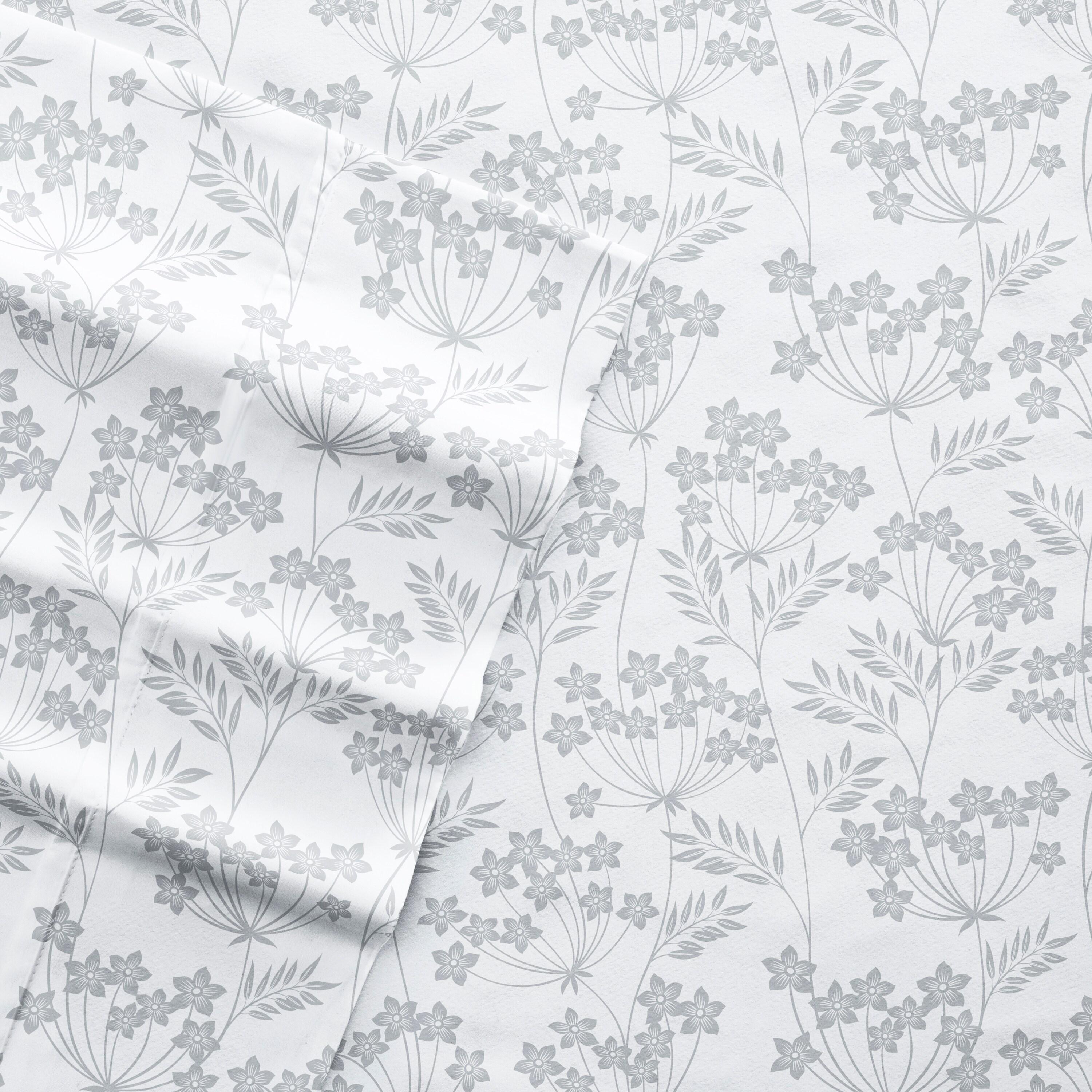 Chantilly Floral Pattern Microfiber Sheet Set