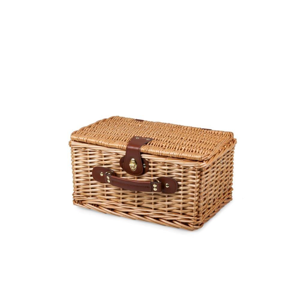 Picnic Time Catalina Wicker Picnic Basket with Picnic