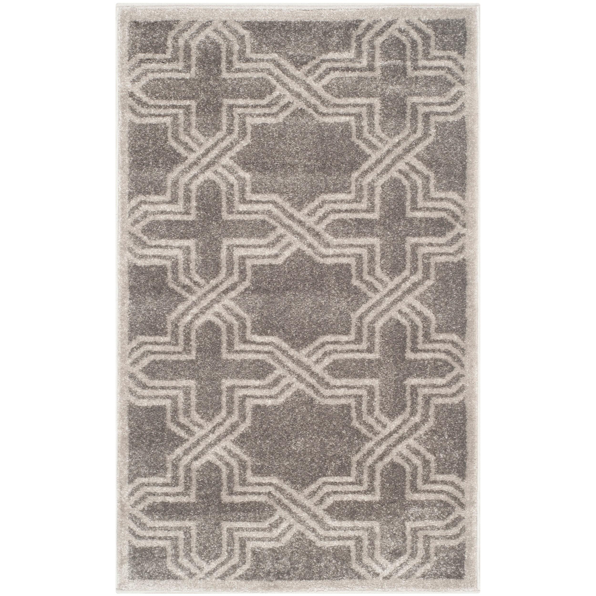 Amherst AMT413 Power Loomed Accent Rug - Grey/Light Grey - 2'6"x4' - Safavieh.