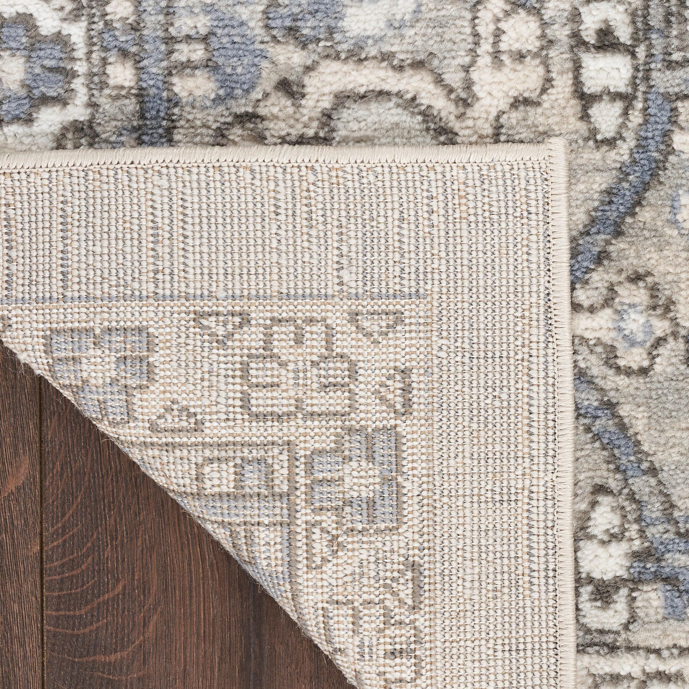 Nourison 8'10" x 11'10" Concerto Center Medallion Indoor Area Rug Ivory Blue