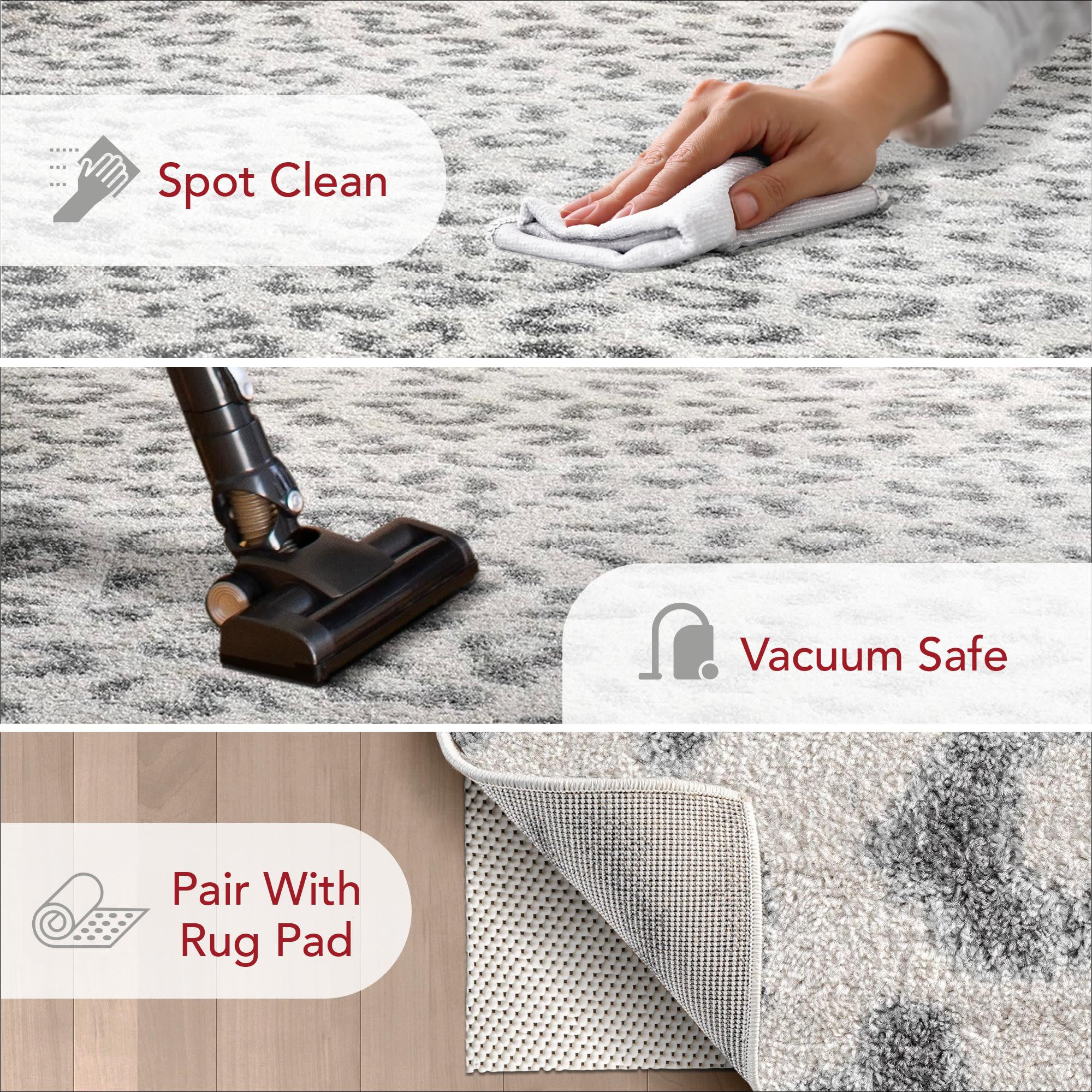 Nuloom Leopard Animal Print 10x14 Indoor Area Rug for Living Room Bedroom Dining Room Kitchen, Grey/Off White