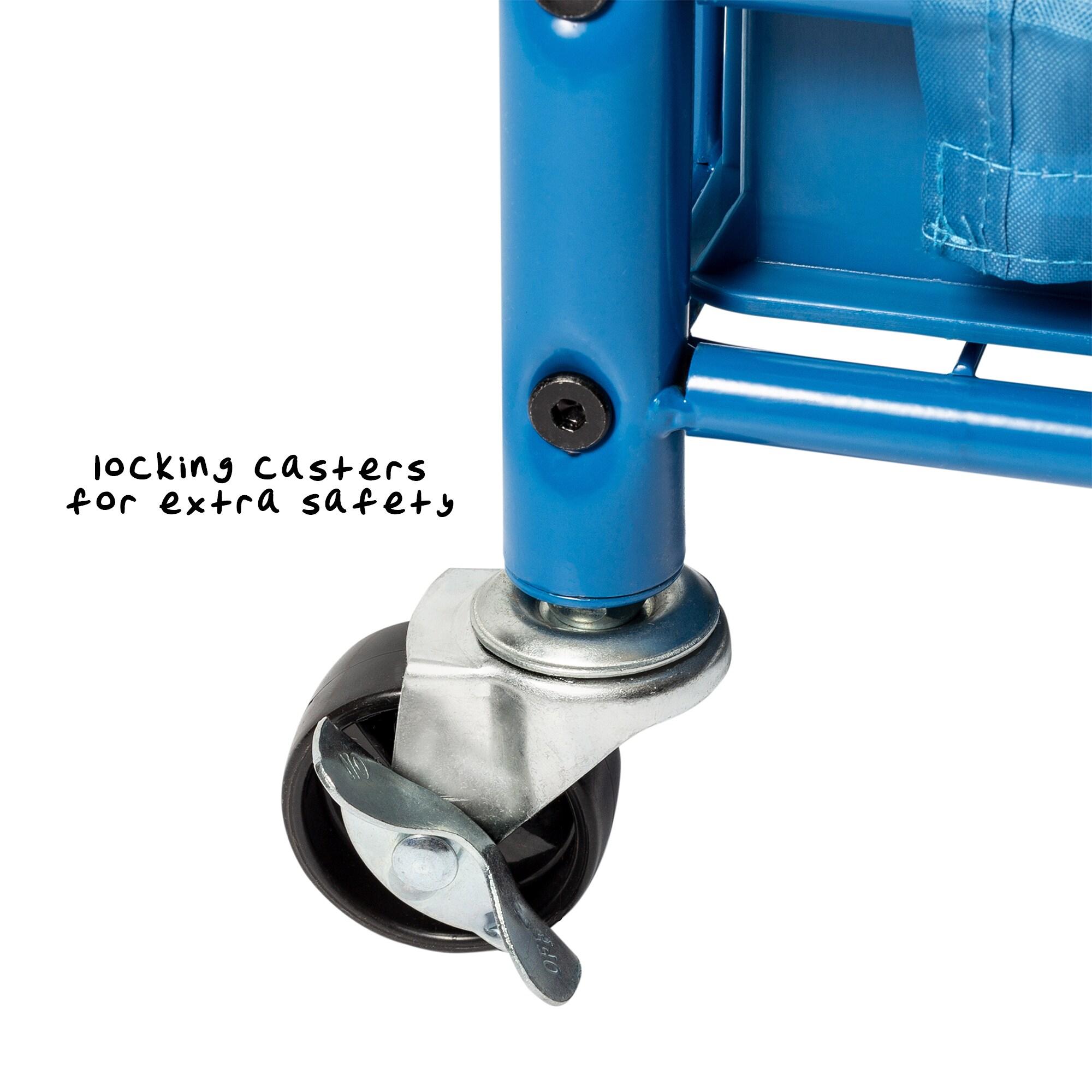 Zoomie Kids Harriotte 3 Compartment Metal Teaching Cart