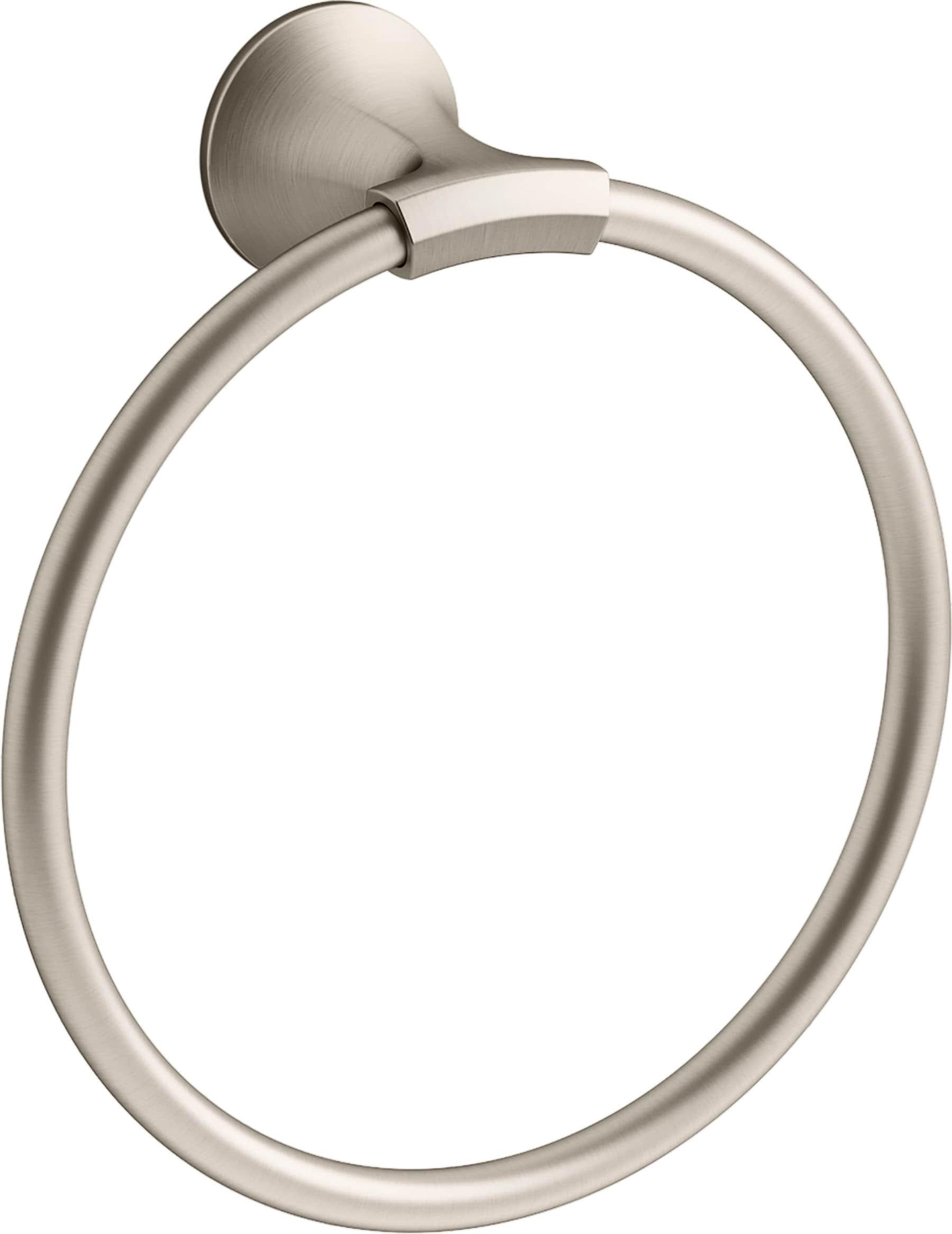 Kohler 4001863 Elliston Towel Ring, Brushed Nickel