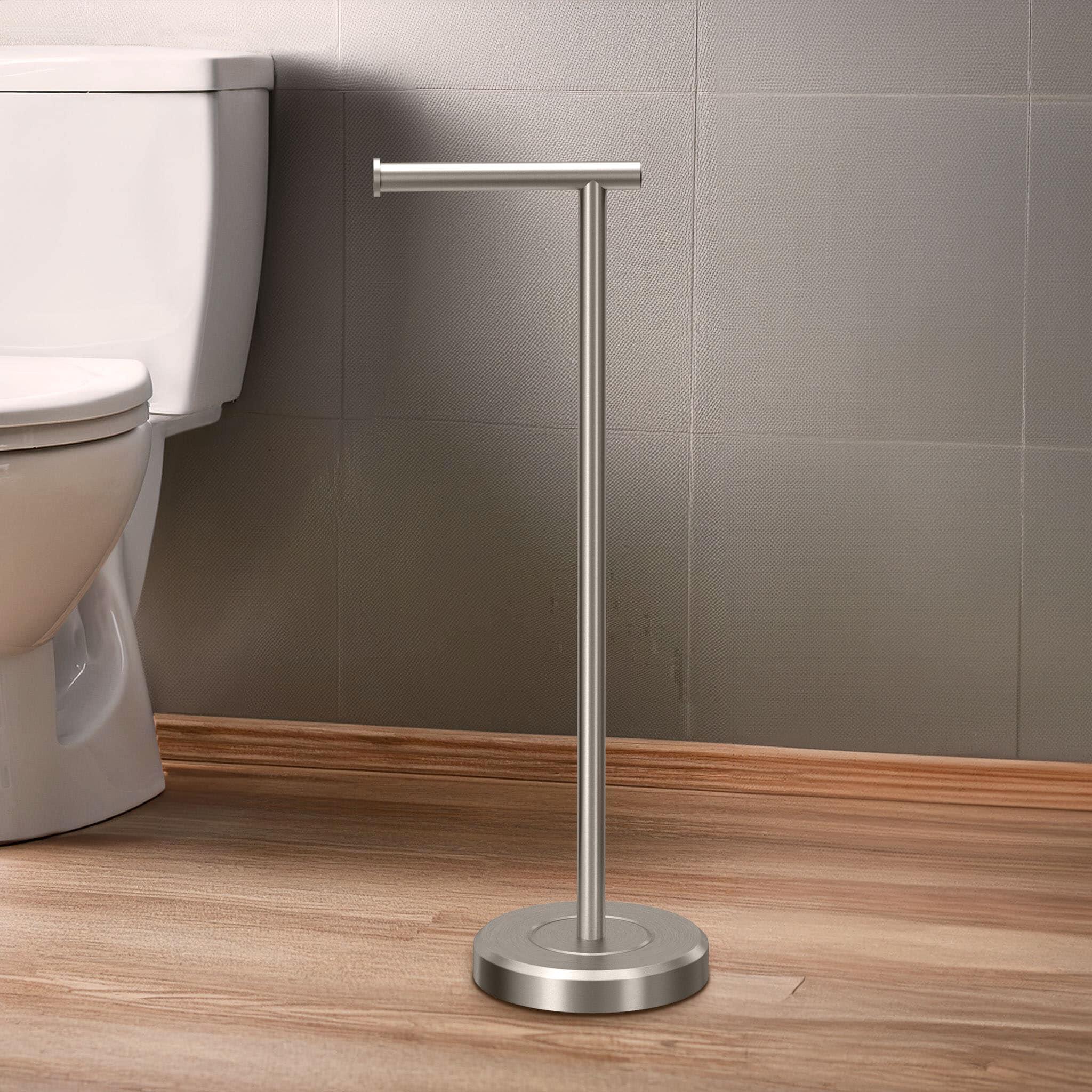 Latitude II Freestanding 22.25"H Toilet Paper Holder with Weighted Base