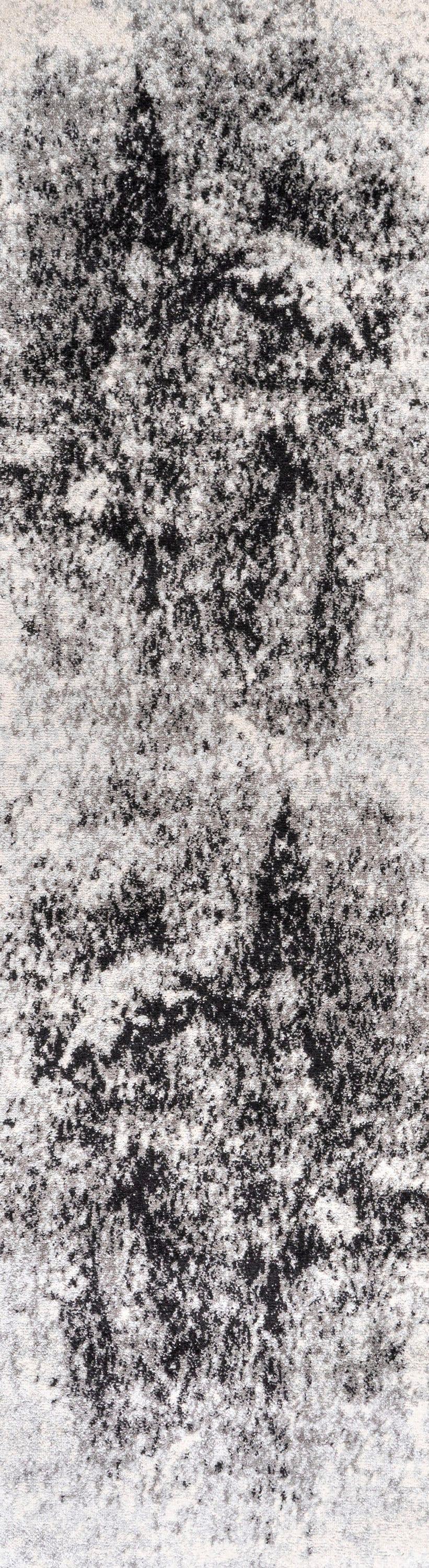 2'x8' Dune Modern Abstract Area Rug, Cream/Gray - JONATHAN Y