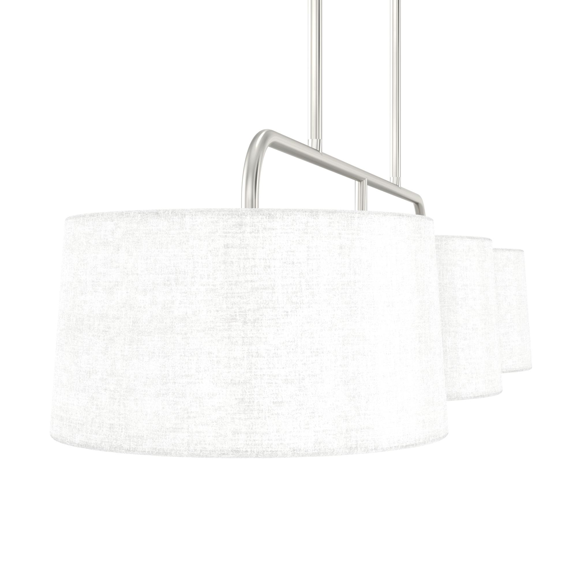 Cottage Hill 6 - Light Kitchen Island Shaded Linear Chandelier