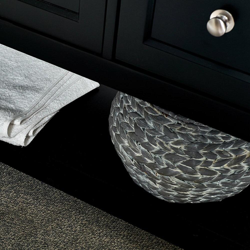 Fresca Manchester 42-in Black Undermount Single Sink Bathroom Vanity with White Quartz Top