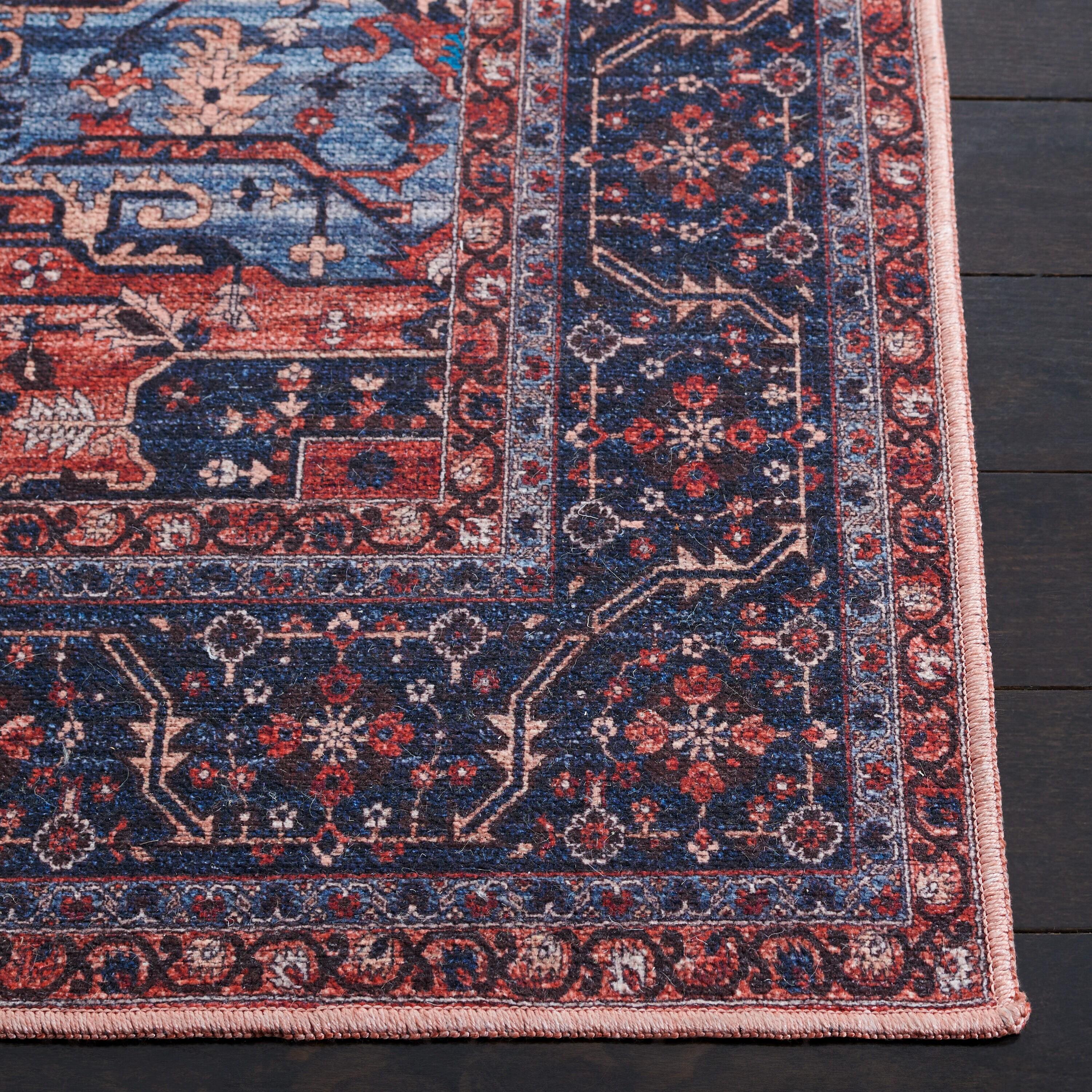Mistana™ Chenier Oriental Red/Navy Area Rug