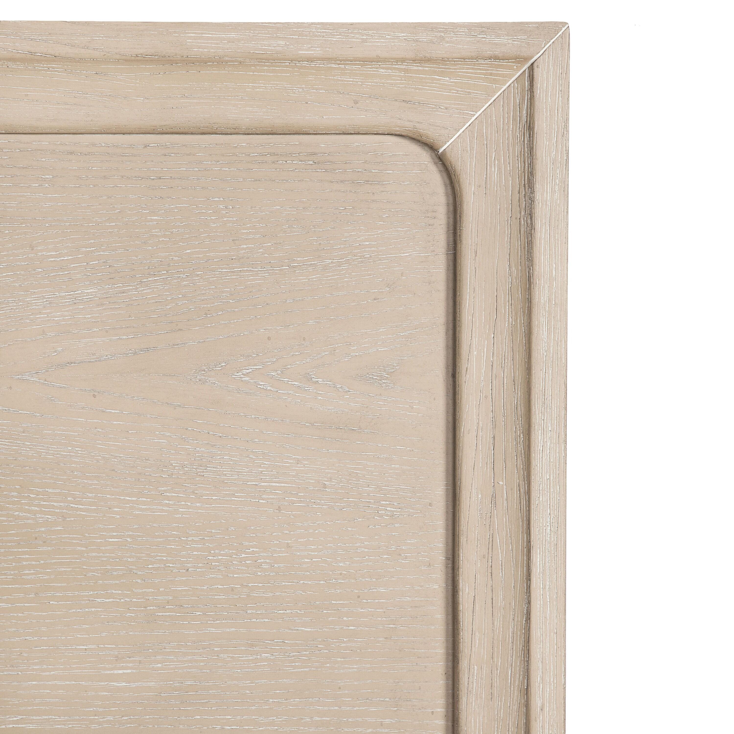 HOMES: Inside + Out 3pc Queen Neovesi Platform Bedroom Set Boho with 2 Nightstands Oak