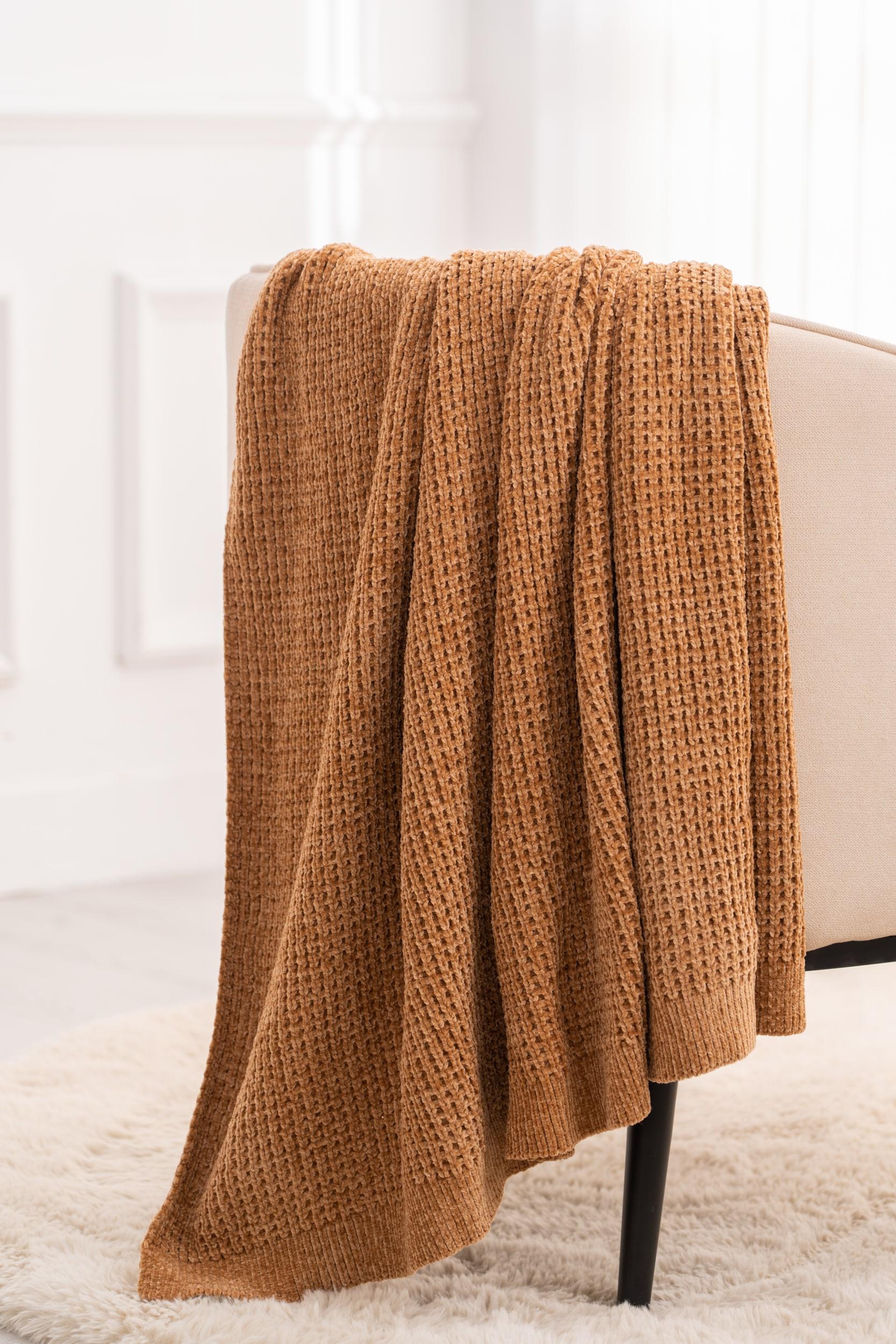 Amor Waffle Amor Waffle Chenille Knit Throw