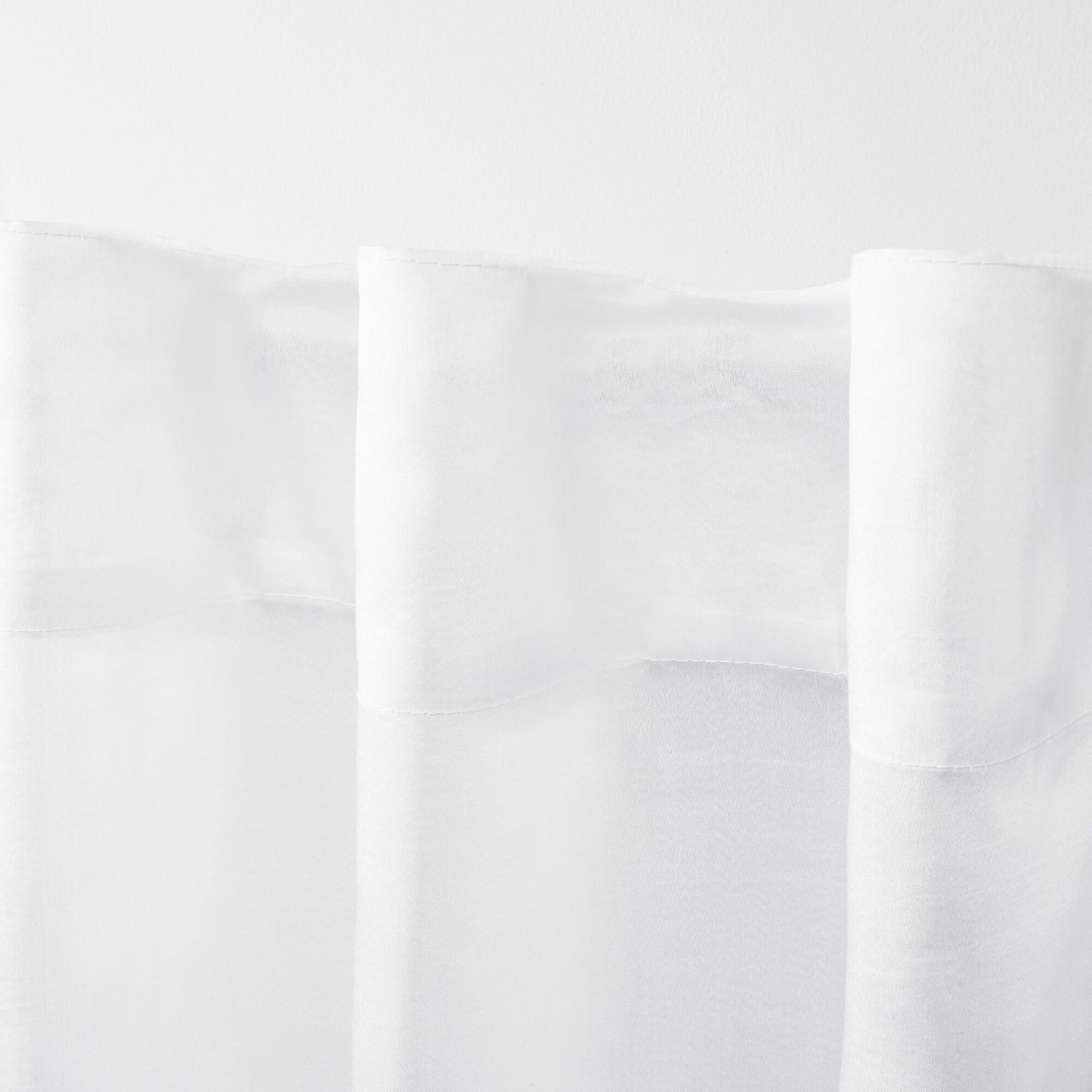 Exclusive Home Wilshire Burnout Sheer Hidden Tab Top Curtain Panel Pair, 54"x108", Winter White