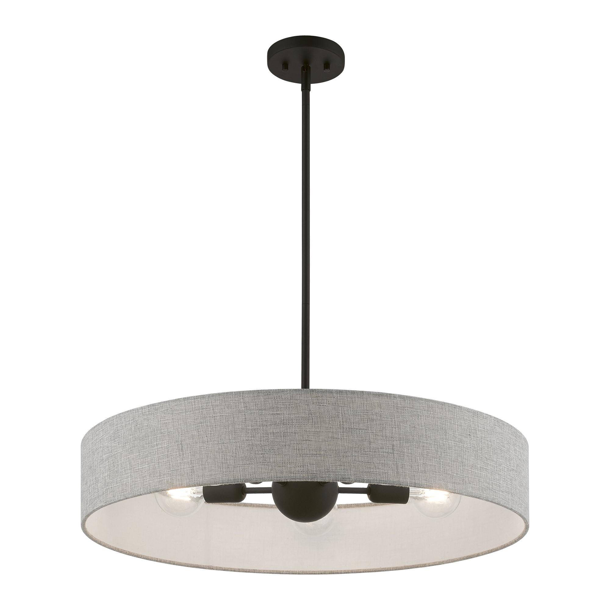 Livex Lighting Elmhurst 5 - Light Pendant in  Black