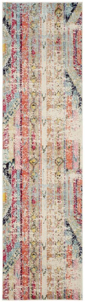 Monaco MNC222 Power Loomed Indoor Runner Rug - Multi - 2'2"x12' - Safavieh.