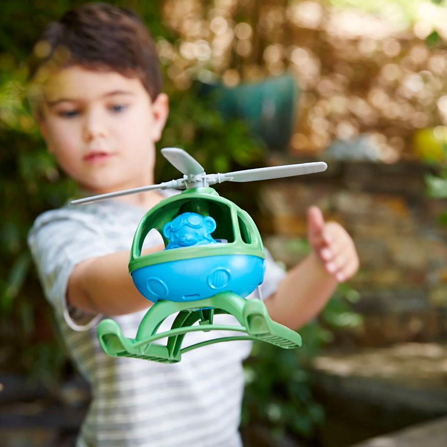 Green Toys Helicopter, Green/Blue