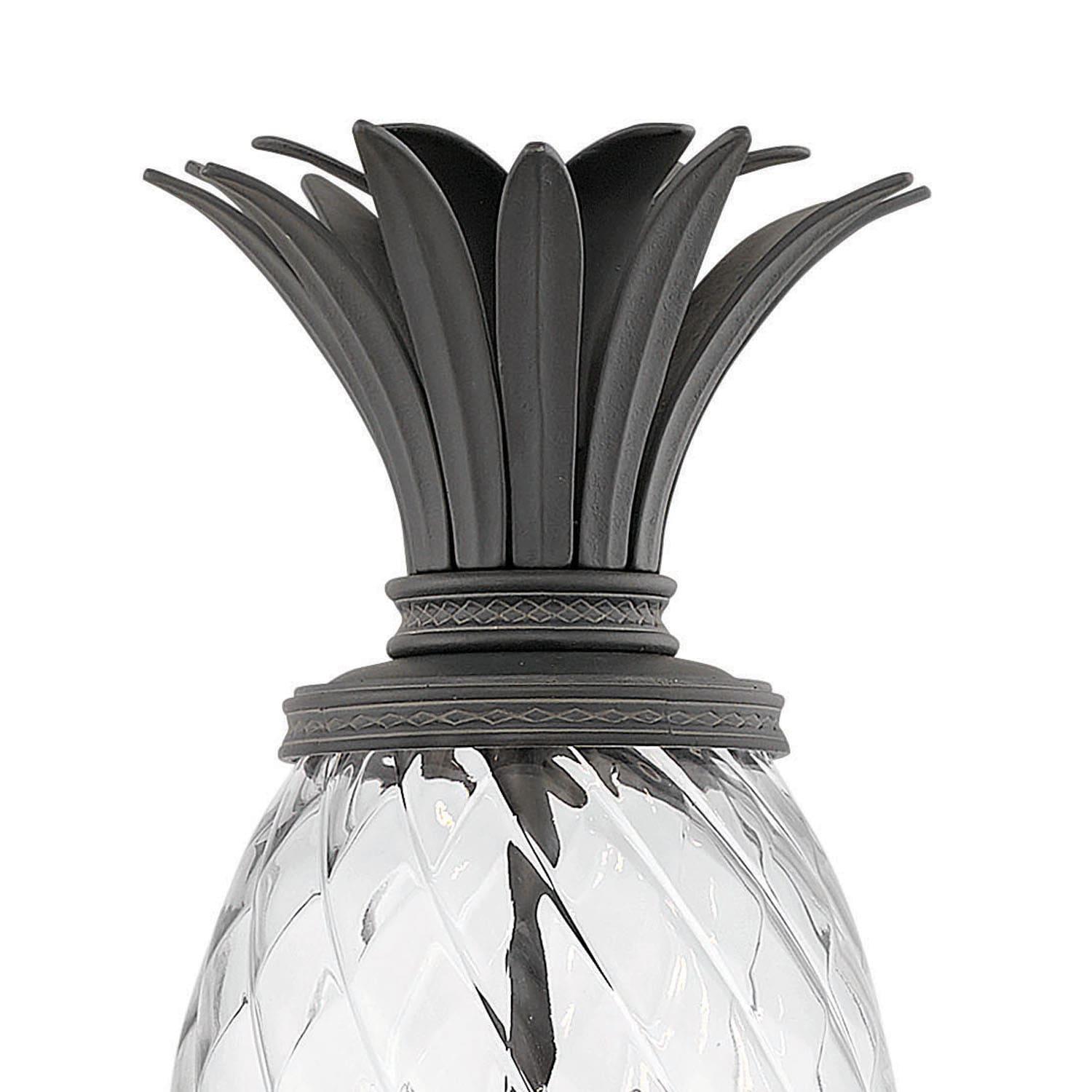 Museum Black 25.25" LED Post Lantern with Clear Optic Glass