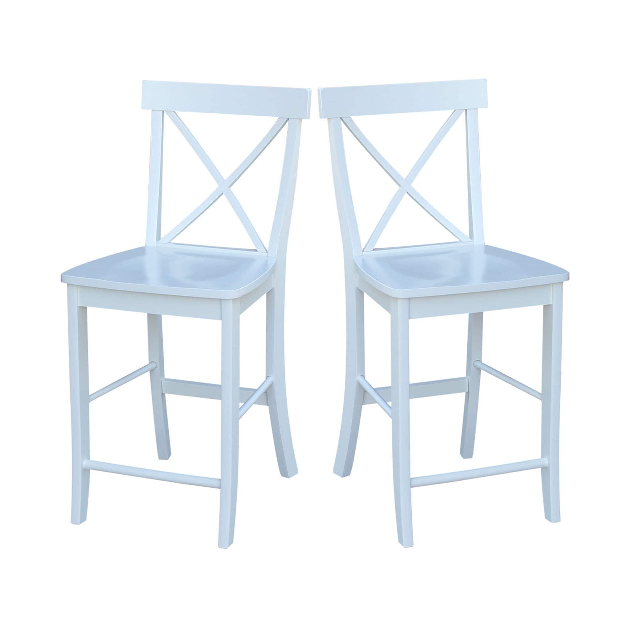 International Concepts X-Back Counter Height Stool - 24" Seat Height