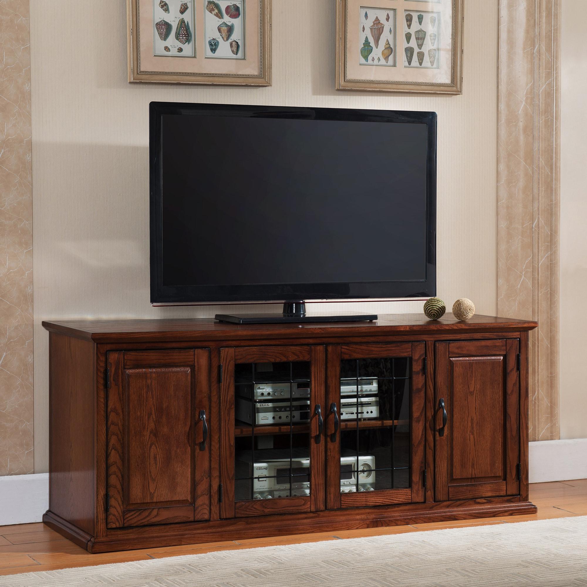 Leick Furniture Riley Holliday 60" TV Stand in Burnished Oak