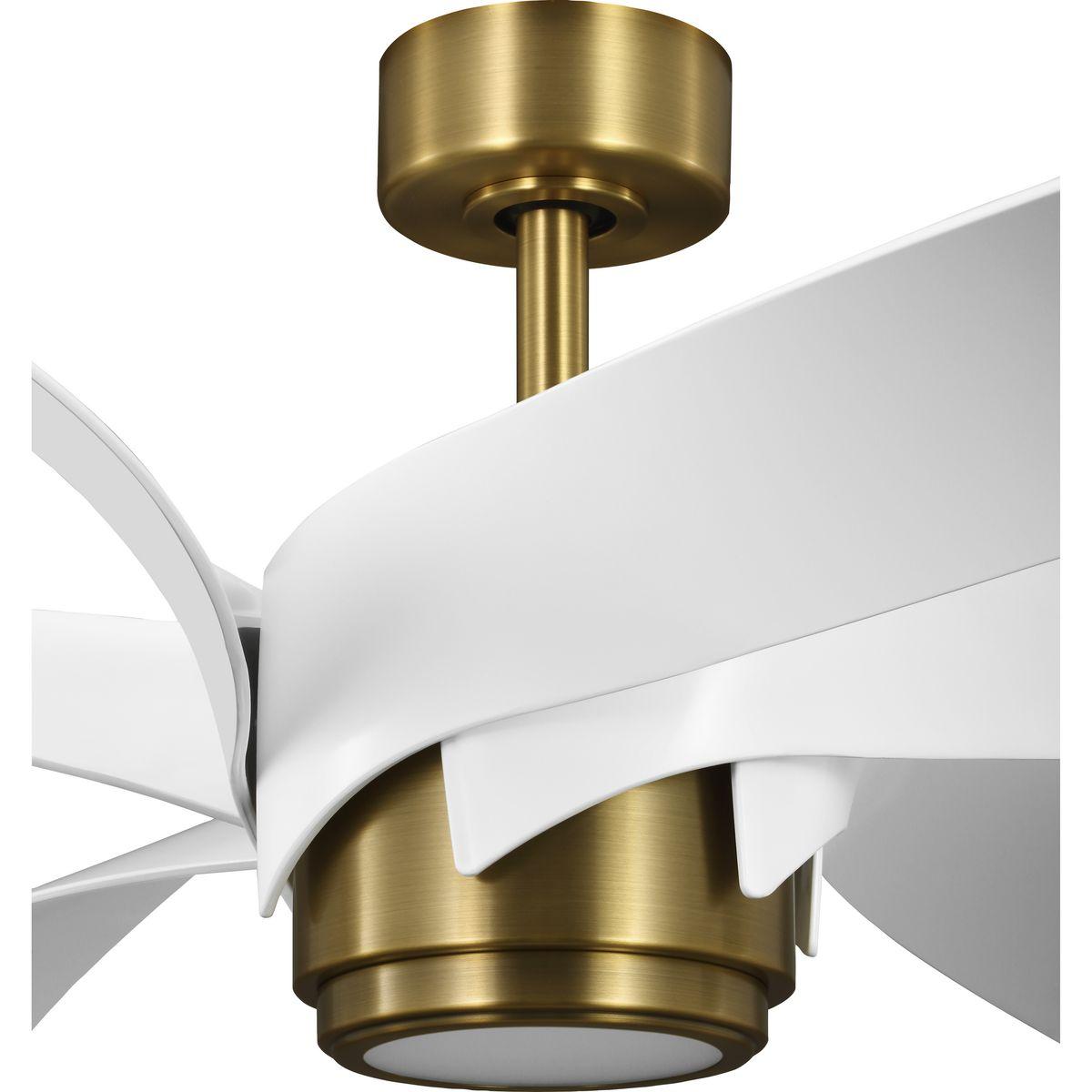 Progress Lighting P250113-30 Insigna 72" 6 Blade Indoor Led Ceiling Fan - Brass