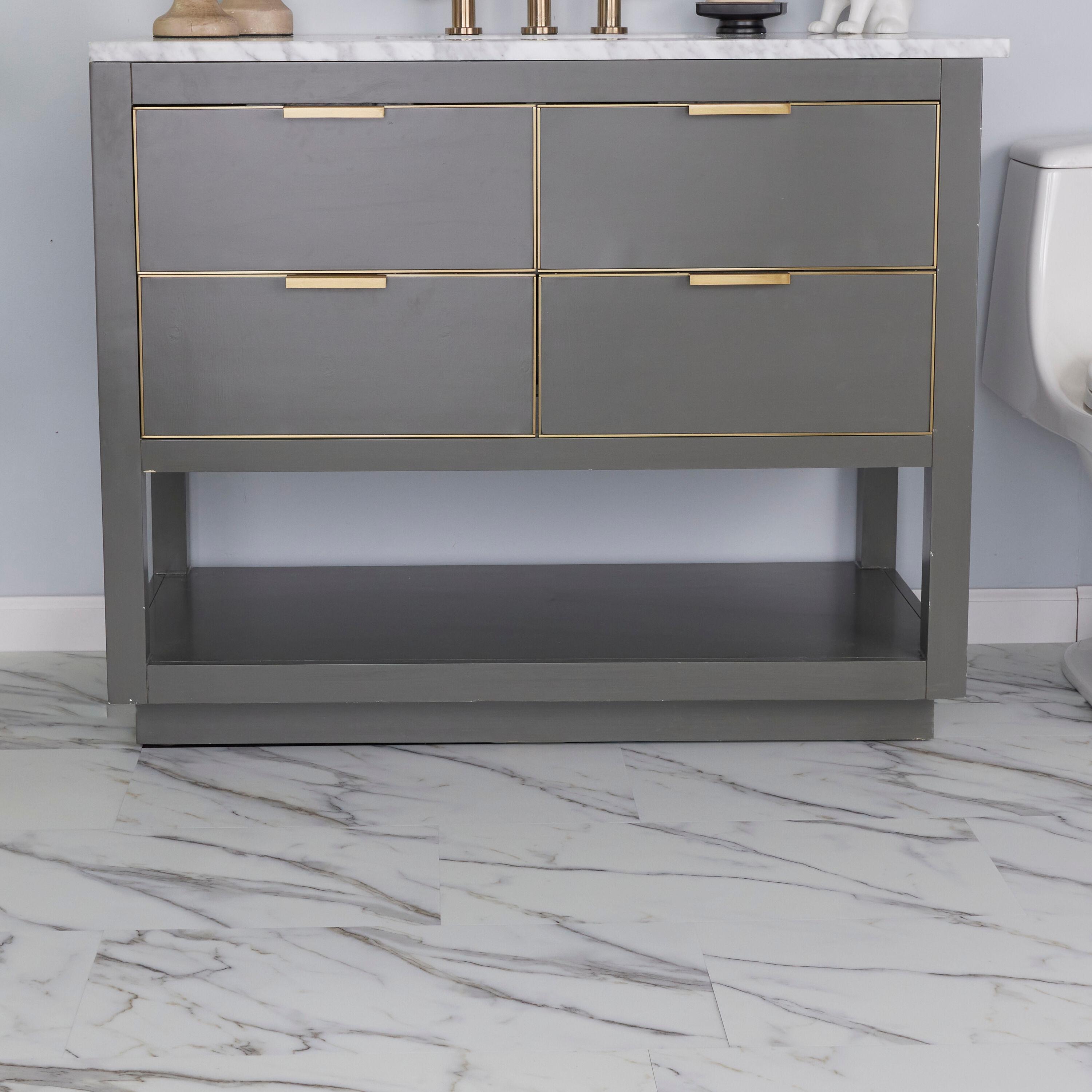 GlueCore Classic 22mil x 12" W x 24" L Glue Down Vinyl Tile Flooring
