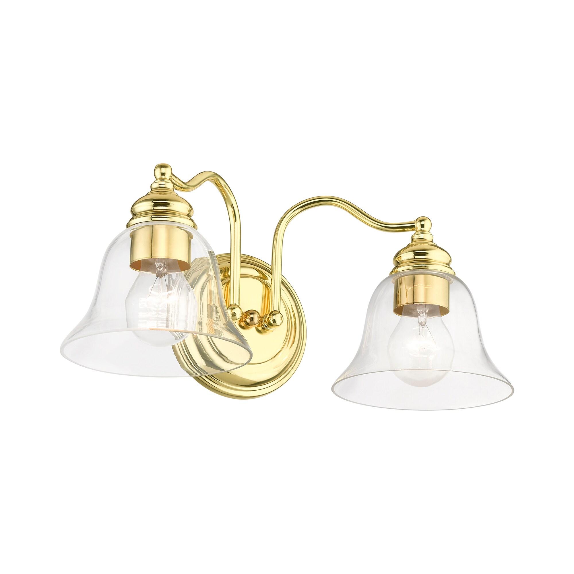 Livex Lighting Moreland 2 - Light Vanity in  Polished Brass