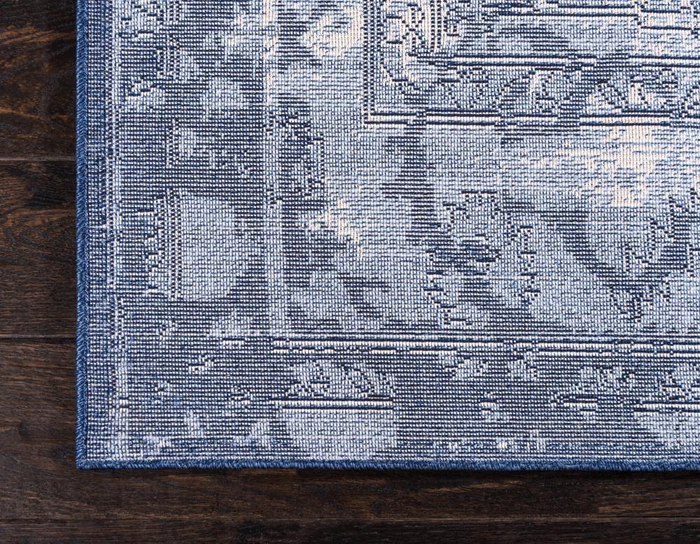 Unique Loom 3' 1 x 5' 3 Blue La Jolla Vintage Area Rug