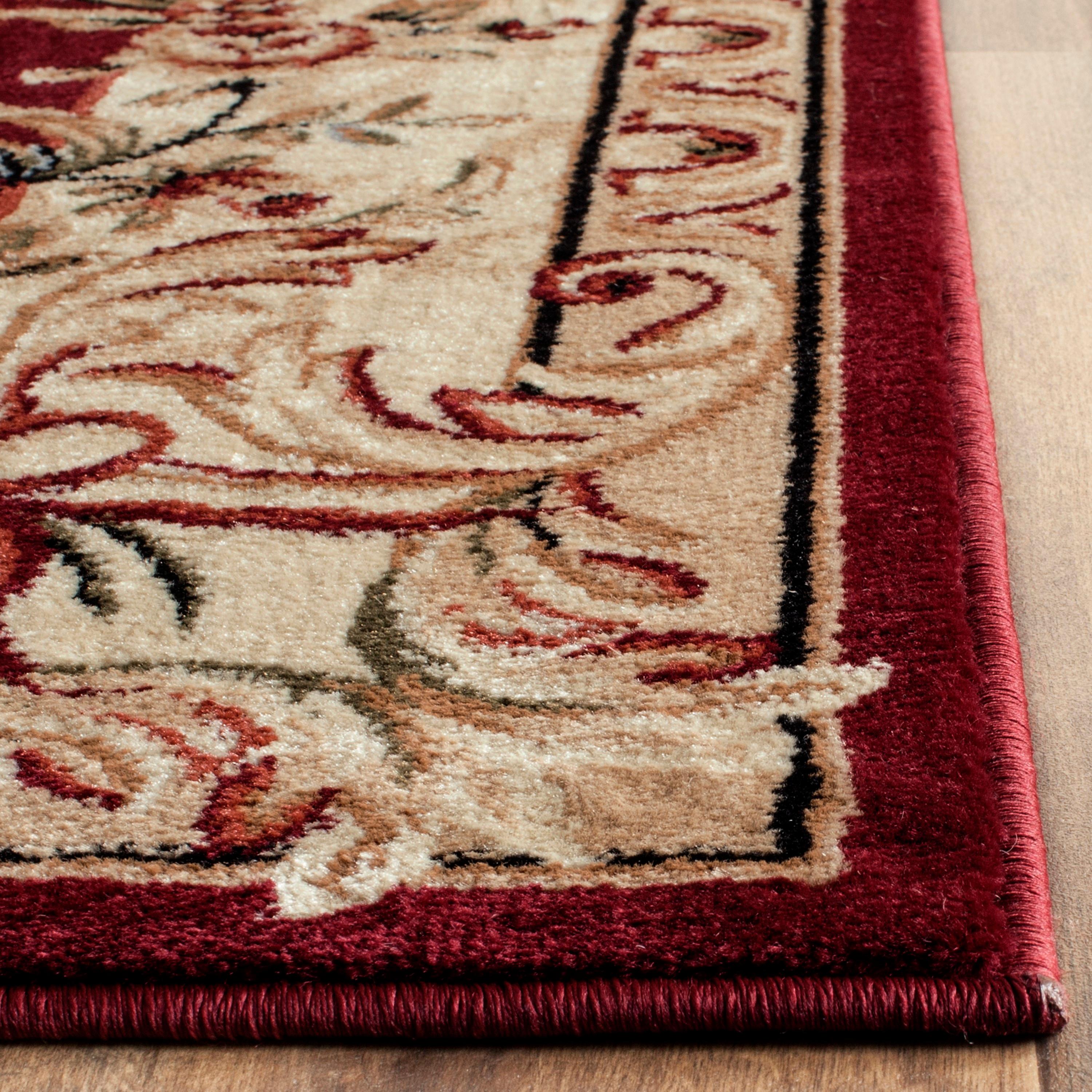 Lyndhurst LNH328 Power Loomed Area Rug - Red/Ivory - 6'x9' - Safavieh