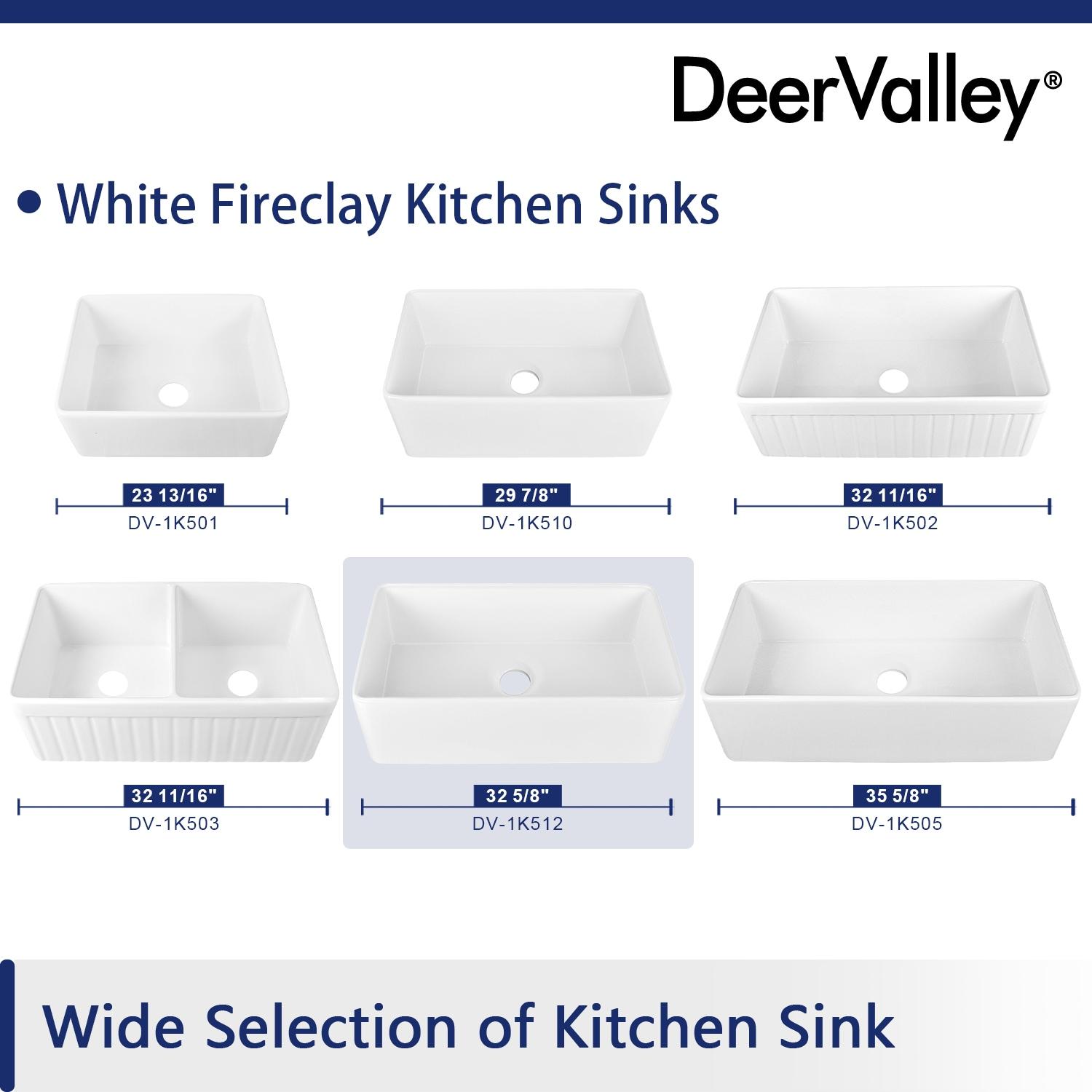 Grove 33" L X 18" W Rectangular Single Bowl Fireclay Farmhouse Kitchen Sink with Grid and Strainer