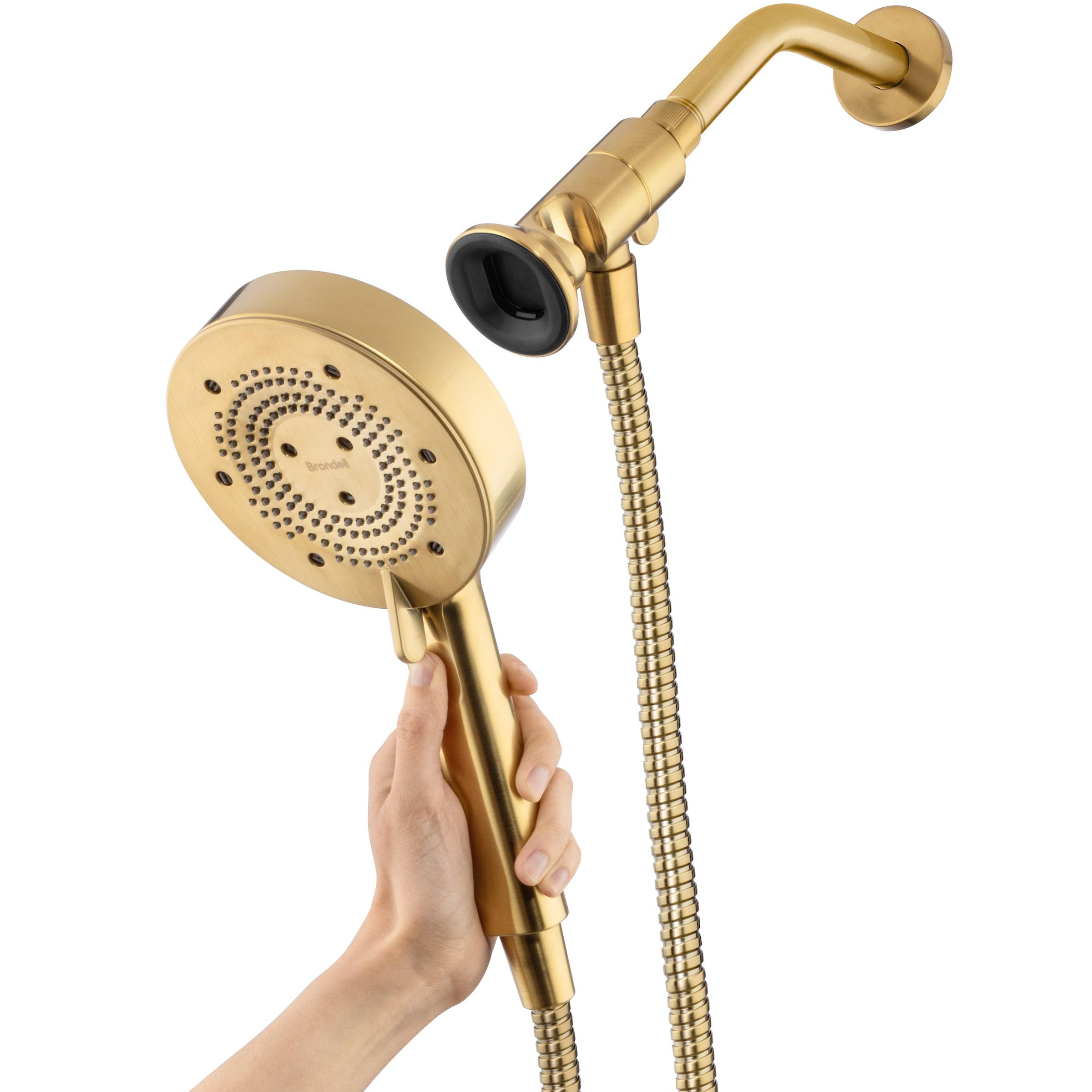 Matte Gold Stainless Steel Handheld Wall Mounted Shower Head