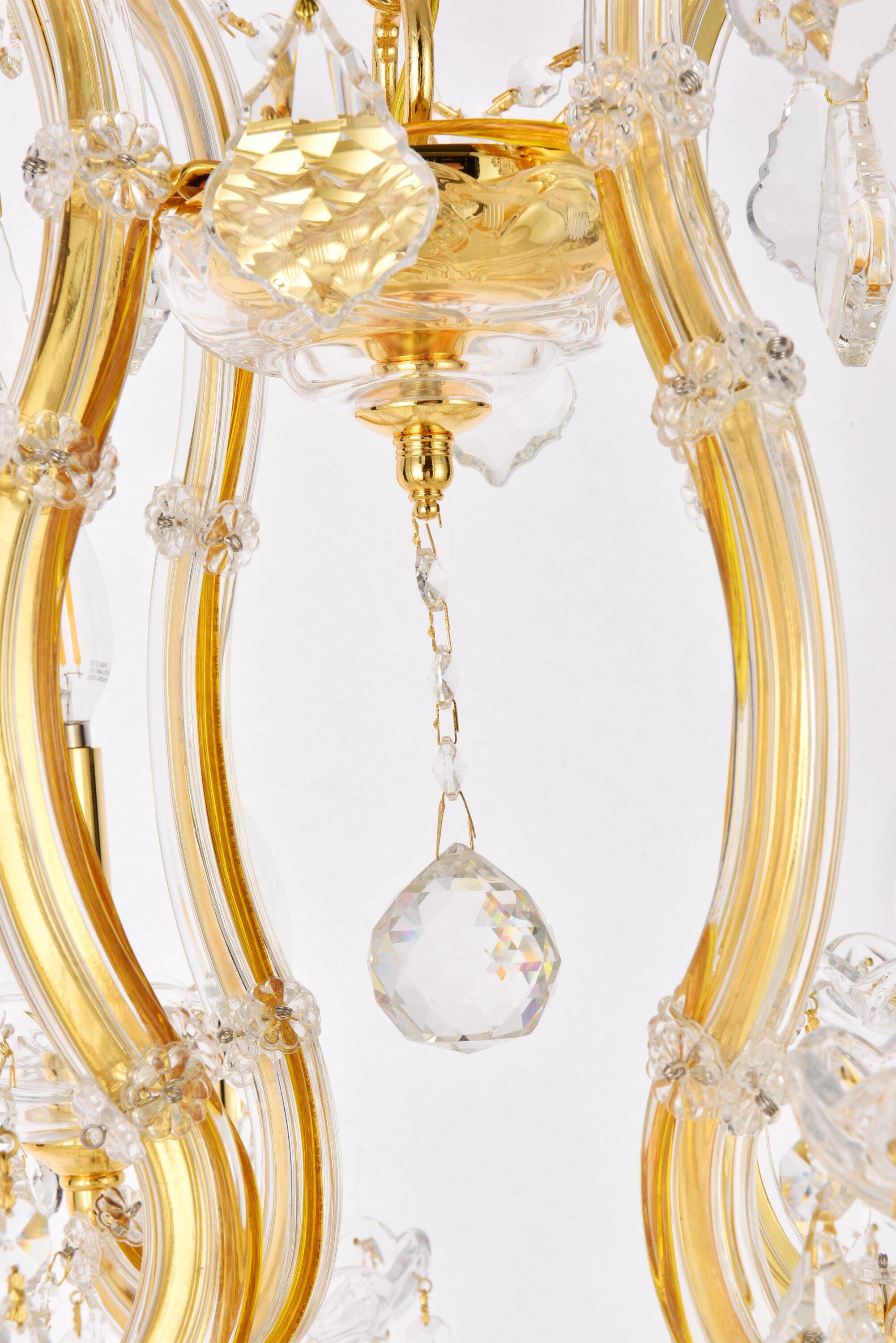 2800 Maria Theresa Collection Chandelier D:27in H:26in Lt:13 Gold Finish (Royal Cut Crystals)