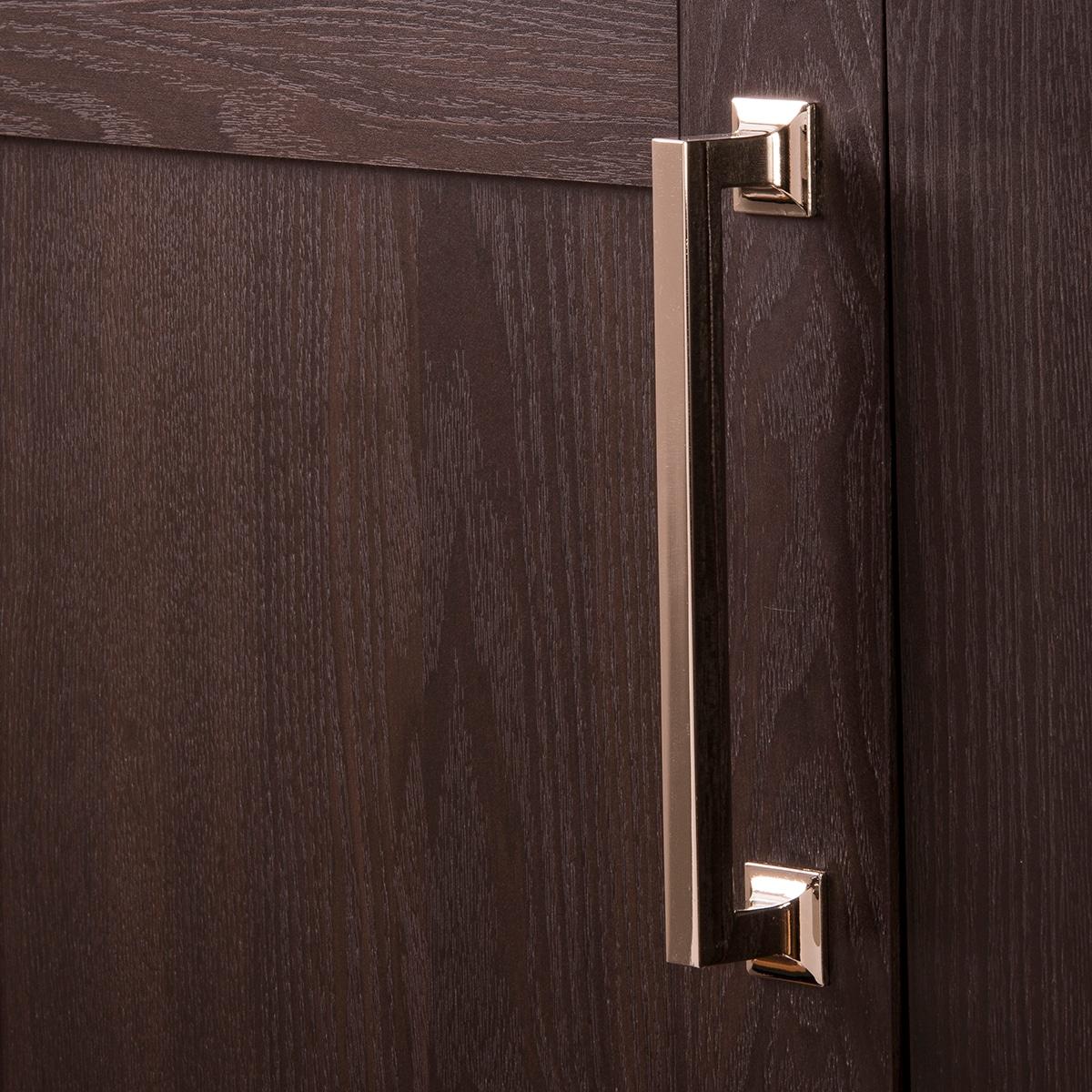 Hickory Hardware Studio Collection Pull 7-9/16 Inch (192mm) Center to Center Polished Nickel Finish