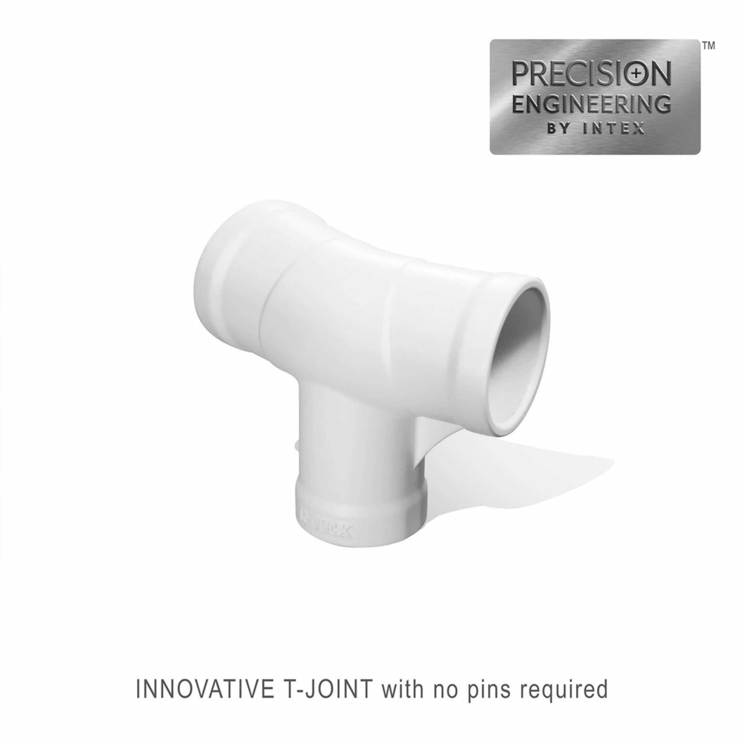 Intex Intex Round Metal Frame Outdoor Backyard Above Ground Swimming Pool