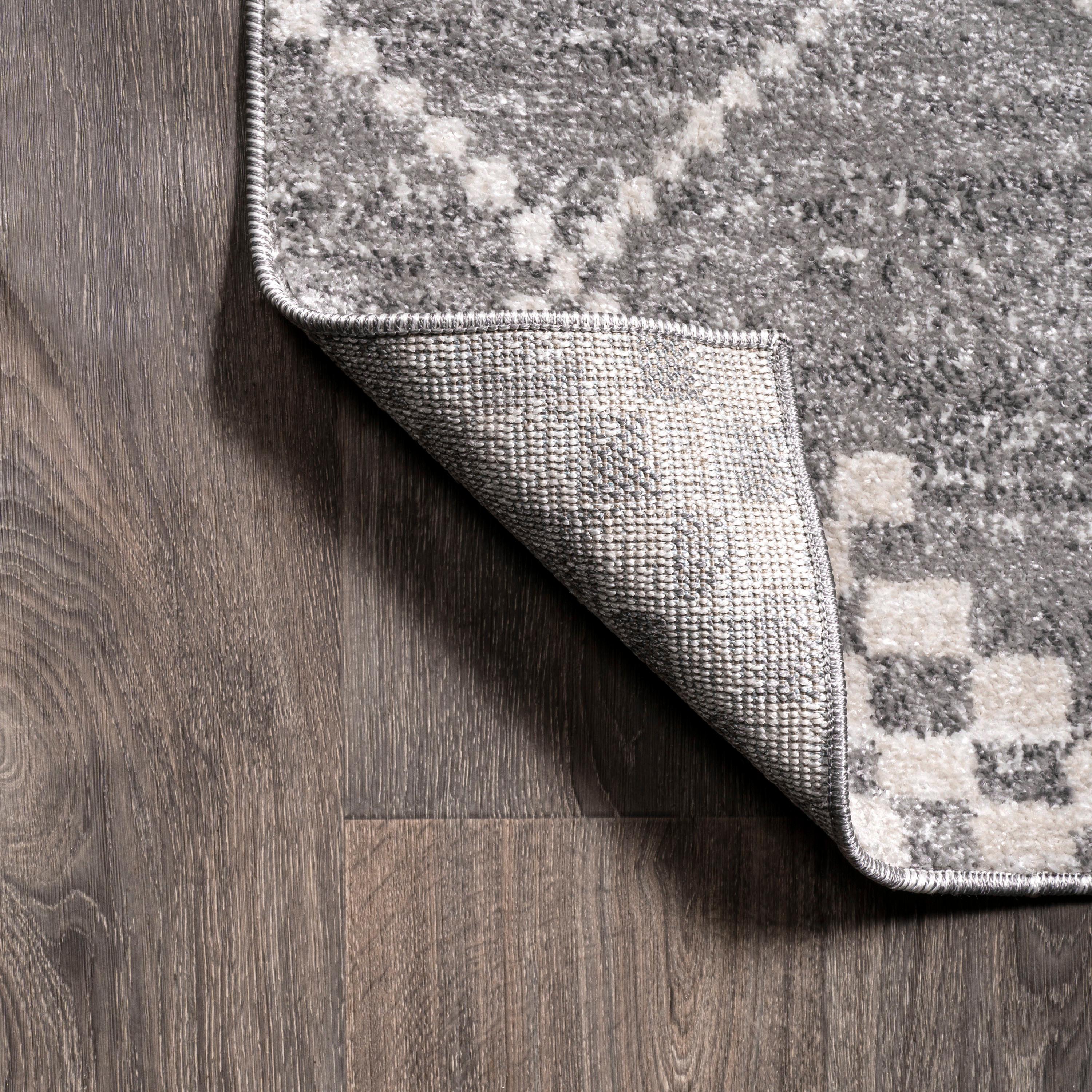 2'x8' Asilah Moroccan Modern Diamond Runner Rug, Gray - JONATHAN Y