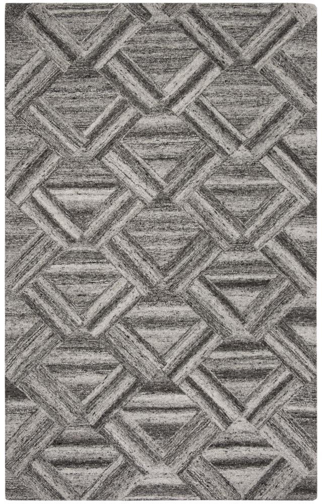 SAFAVIEH Abstract Phillis Geometric Area Rug, Grey/Black, 6' x 9'