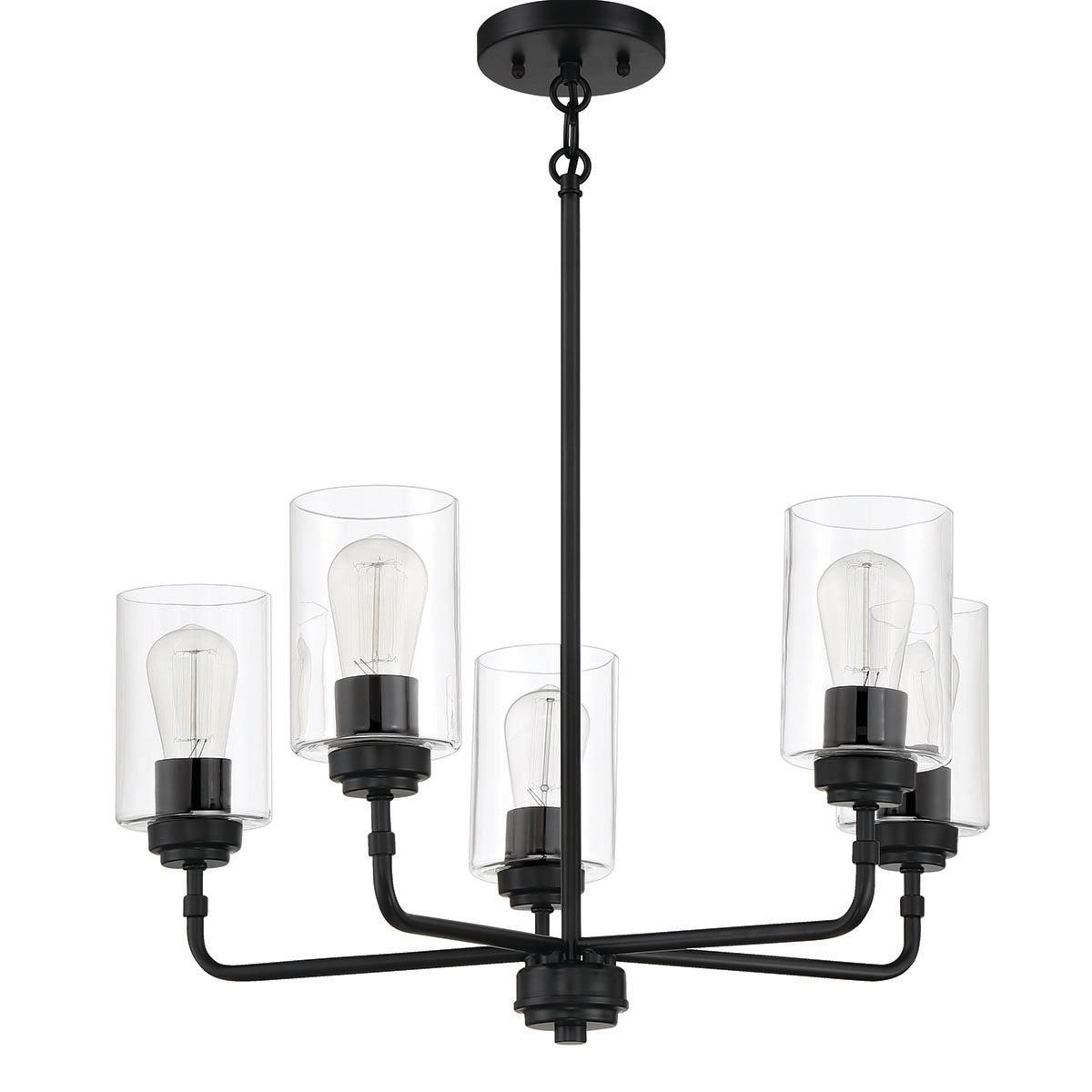 Craftmade Lighting Stowe 5 - Light Chandelier in  Flat Black