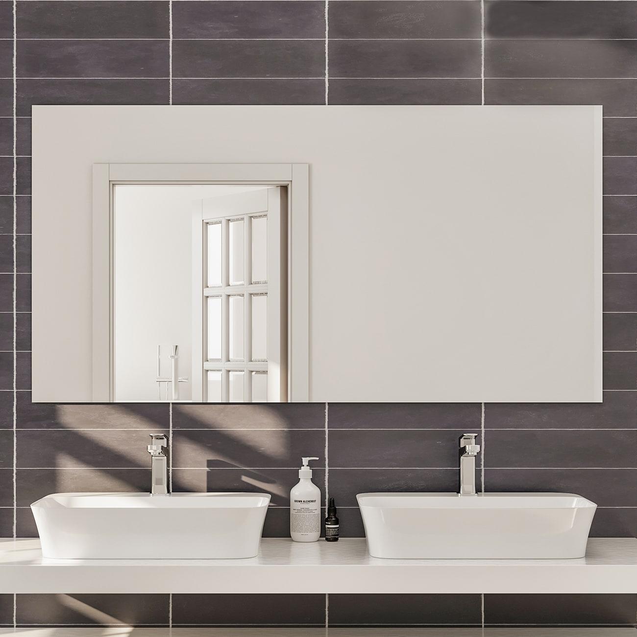 Eviva Sleek 48" Frameless Bathroom Mirror