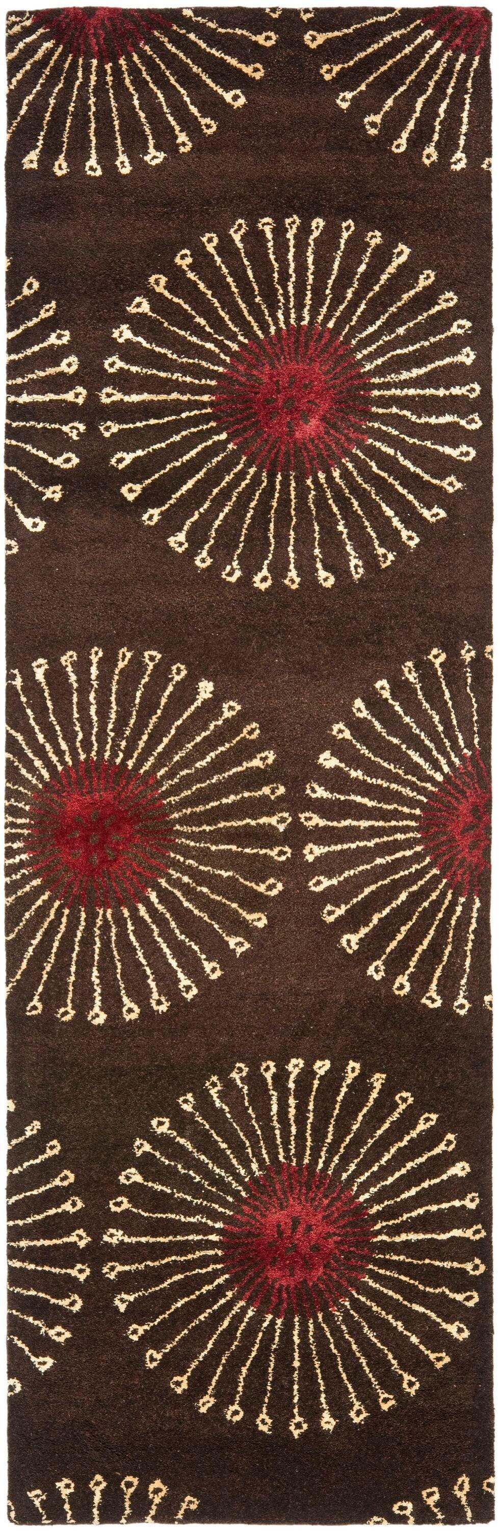 Soho SOH821 Hand Tufted Indoor Runner Rug - Coffee/Brown - 2'6"x8' - Safavieh.