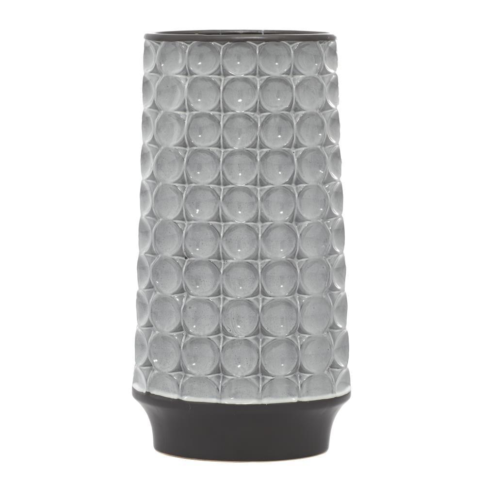 DecMode 18" Silver Ceramic Vase