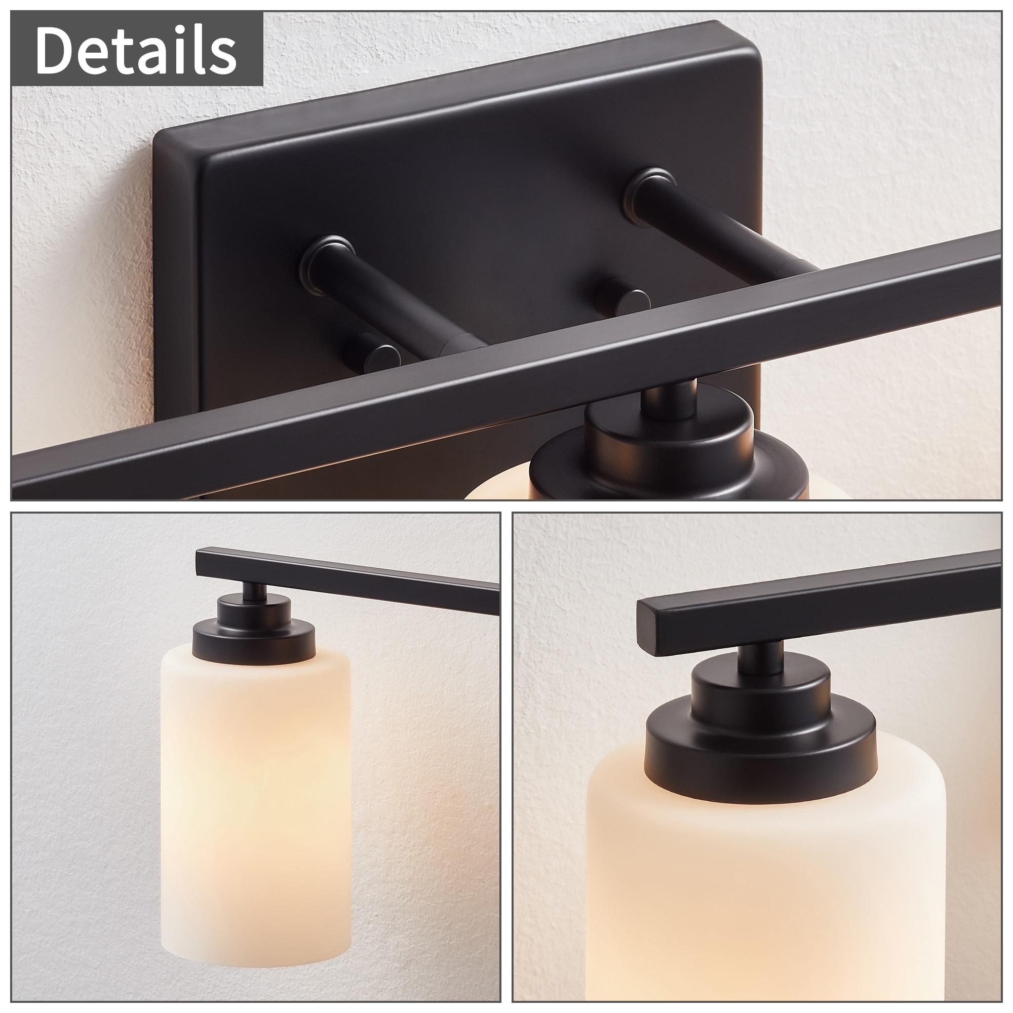 Kawoti Vanity Light With Frosted White Glass