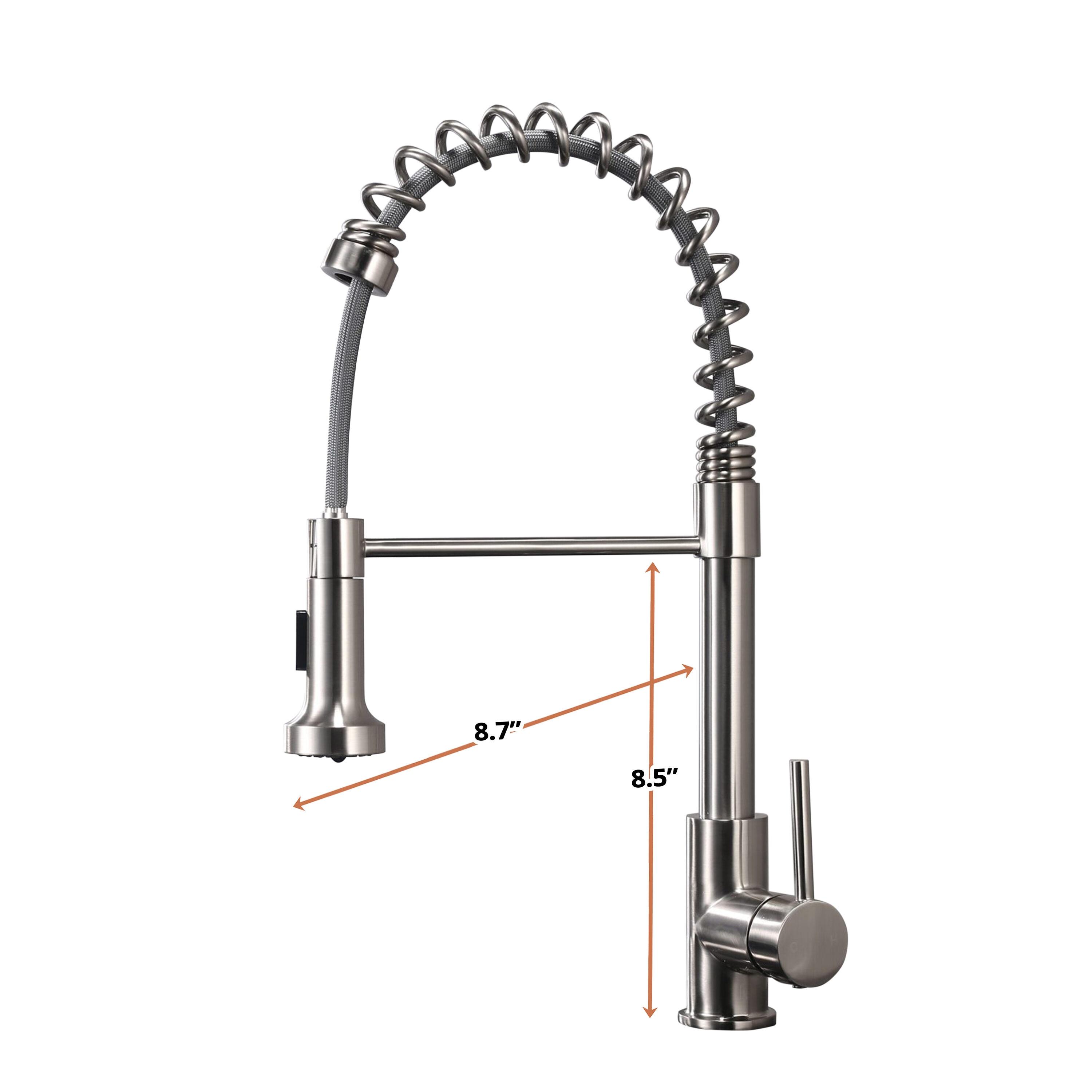 Lanuvio Brass Single-Handle Pull-Down Spray Kitchen Faucet