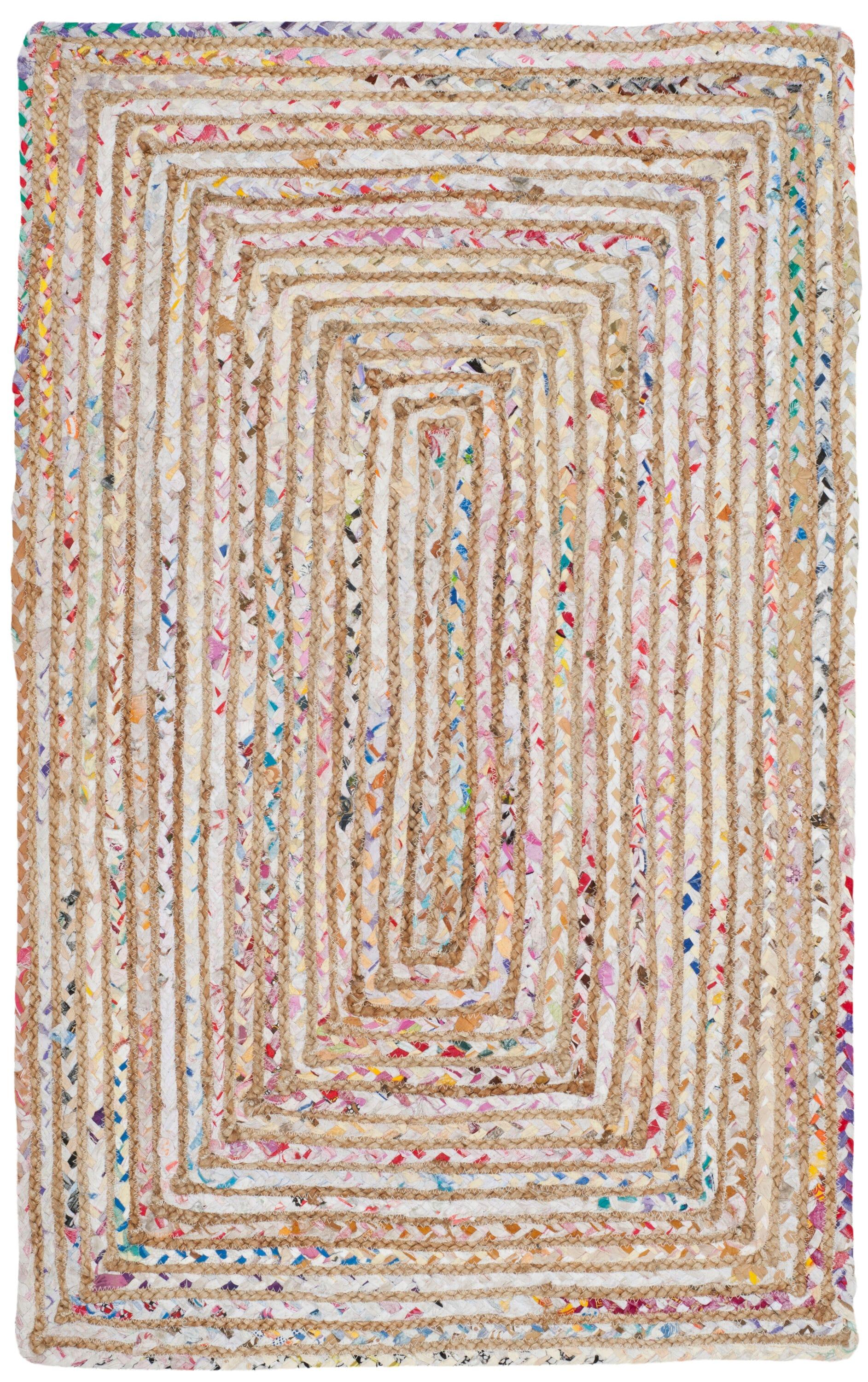 Cape Cod CAP202 Woven Indoor Area Rug - Beige/Multi - 2'3"x4' - Safavieh