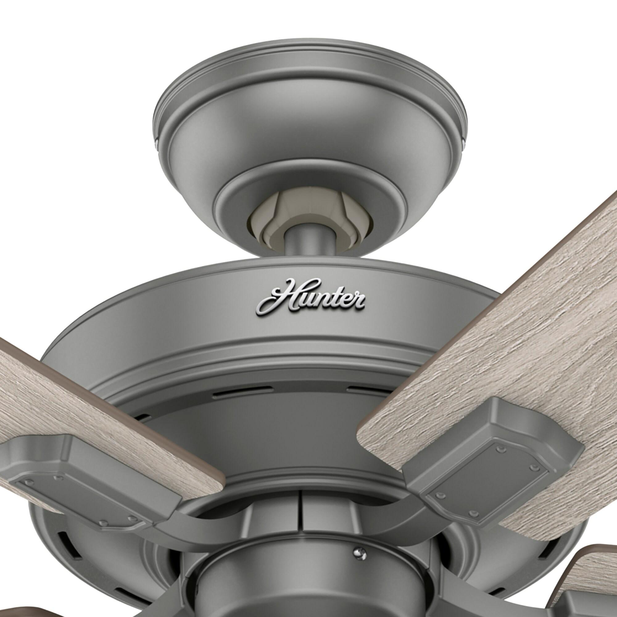 52" Crestfield 5 - Blade Modern Farmhouse Indoor Ceiling Fan with Light and Pull Chains