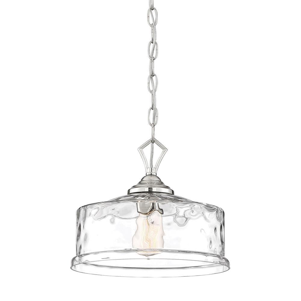 Designers Fountain - Drake - One Light Down Pendant-Polished Nickel Finish